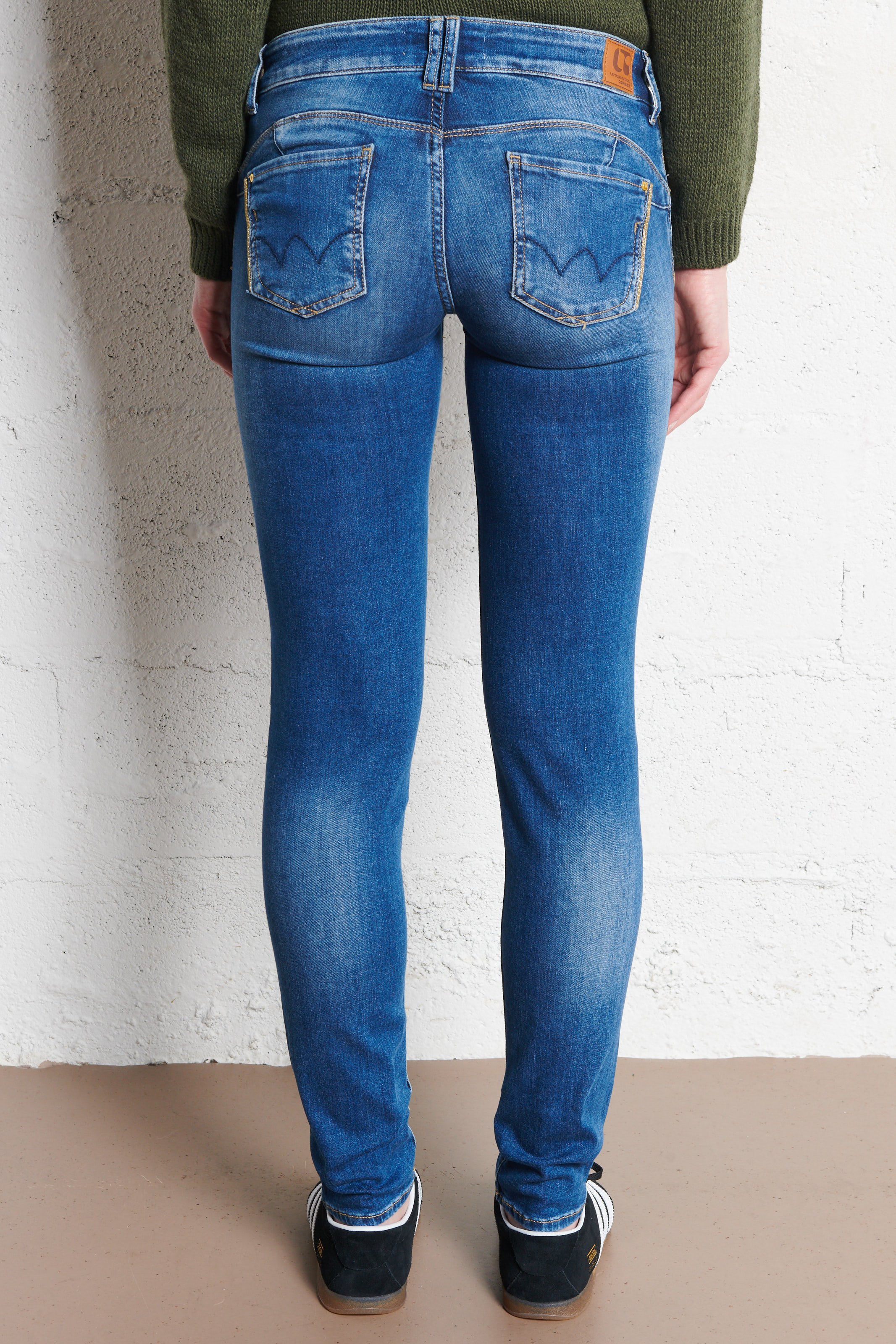 Jean slim en coton mélangé LE TEMPS DES CERISES Bleu