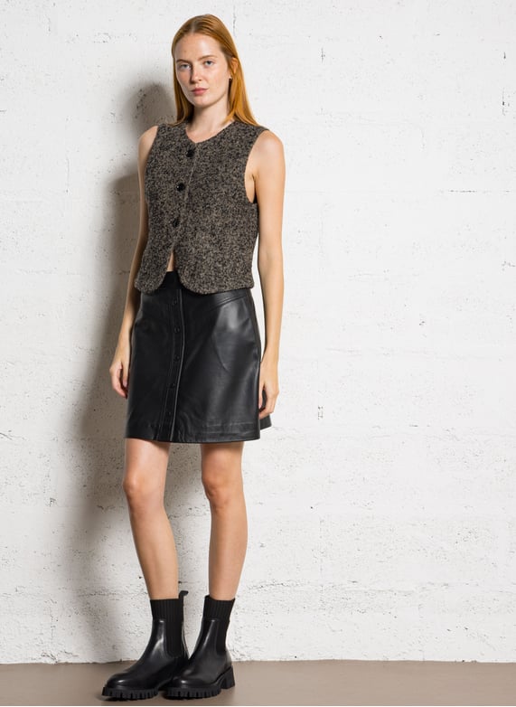 Slip-on smooth leather boots - Look 3