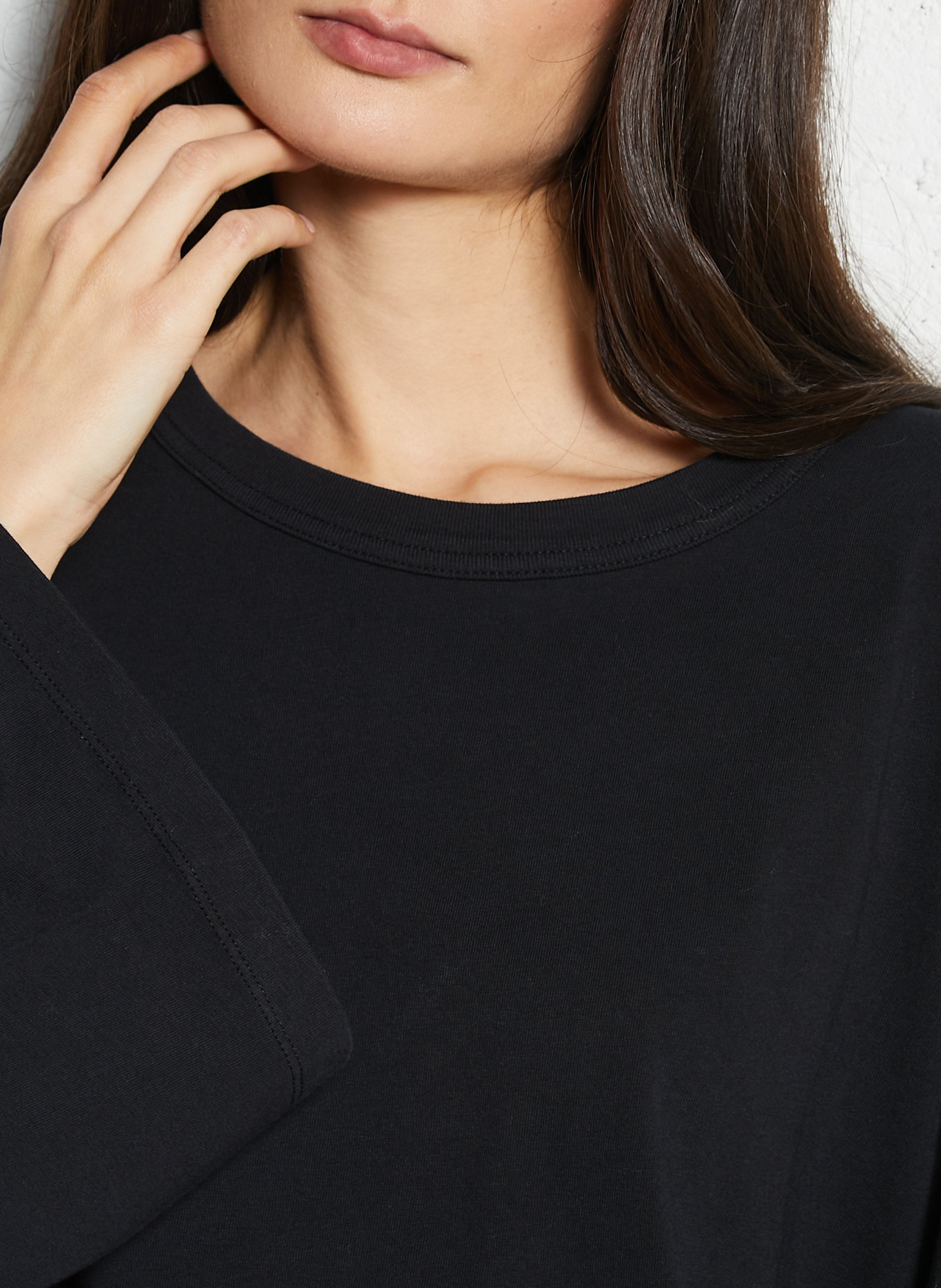 Tee-shirt ample manches longues AMERICAN VINTAGE Noir