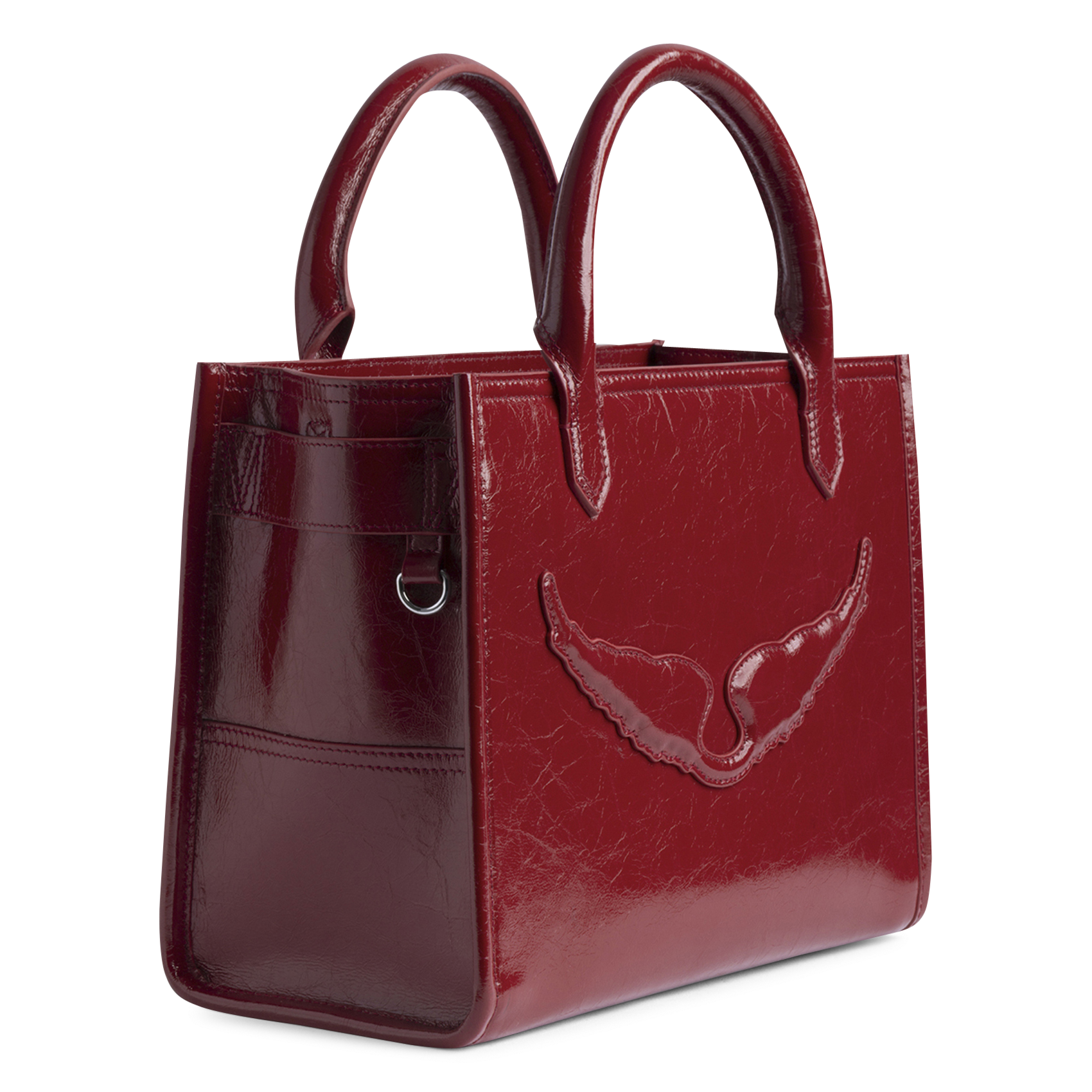 Sac bandoulière en cuir ZADIG&VOLTAIRE Rouge