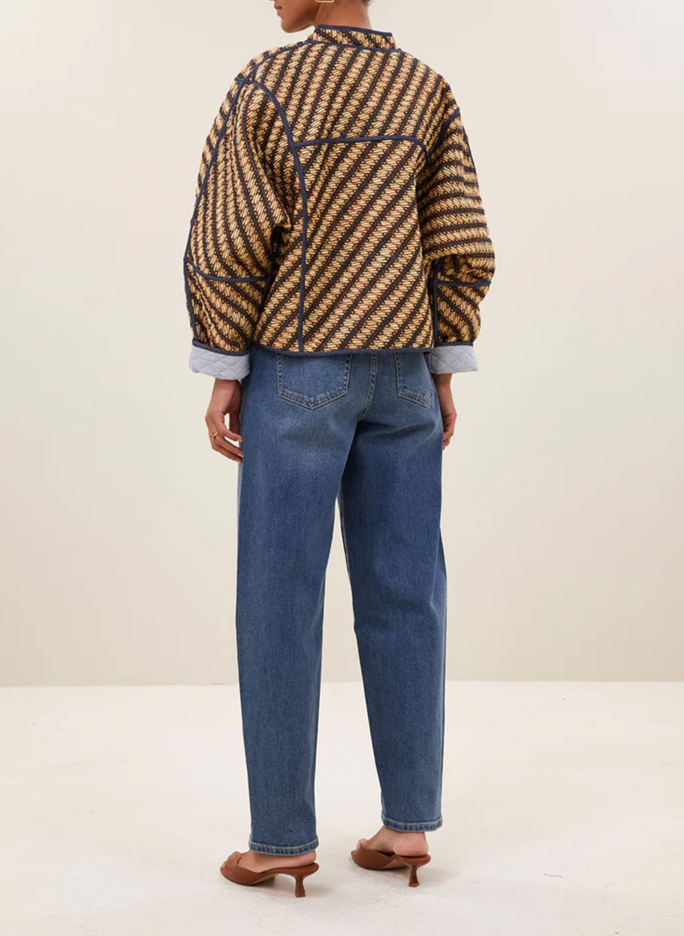 Veste col montant en coton bio  BY BAR Multicolore