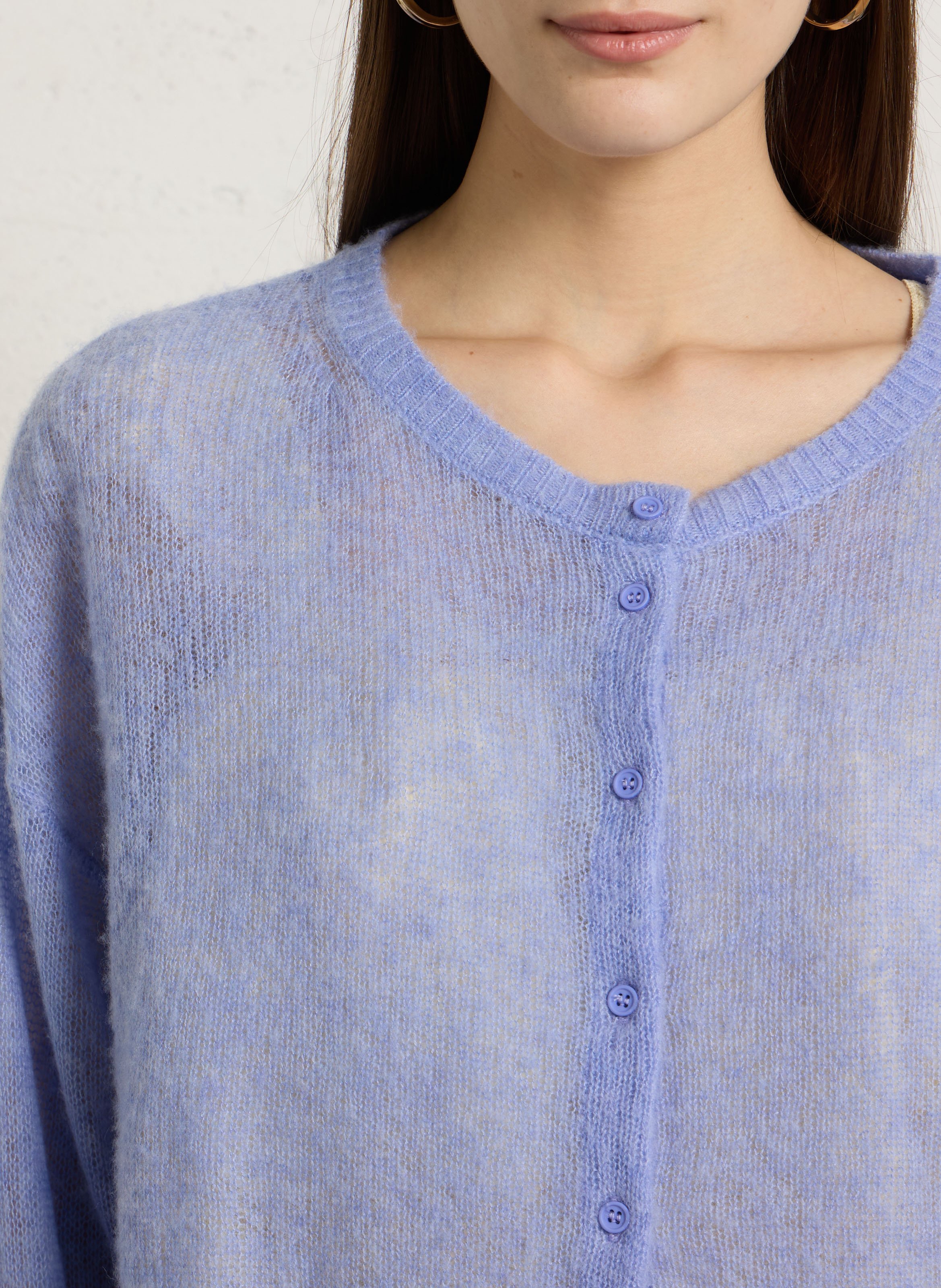 Recht vest met ronde hals AMERICAN VINTAGE Blauw