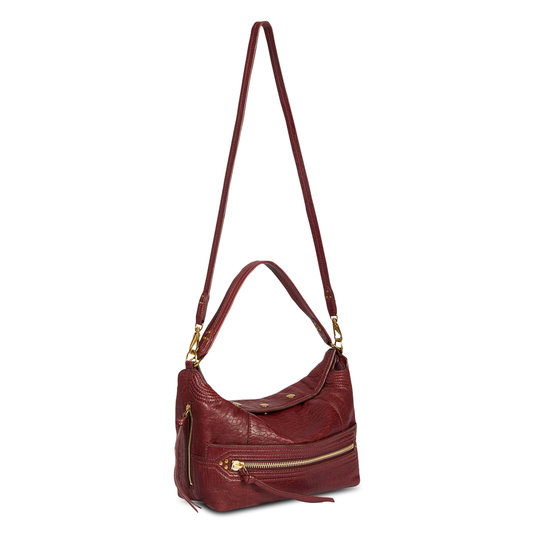 Leather handbag JEROME DREYFUSS Red