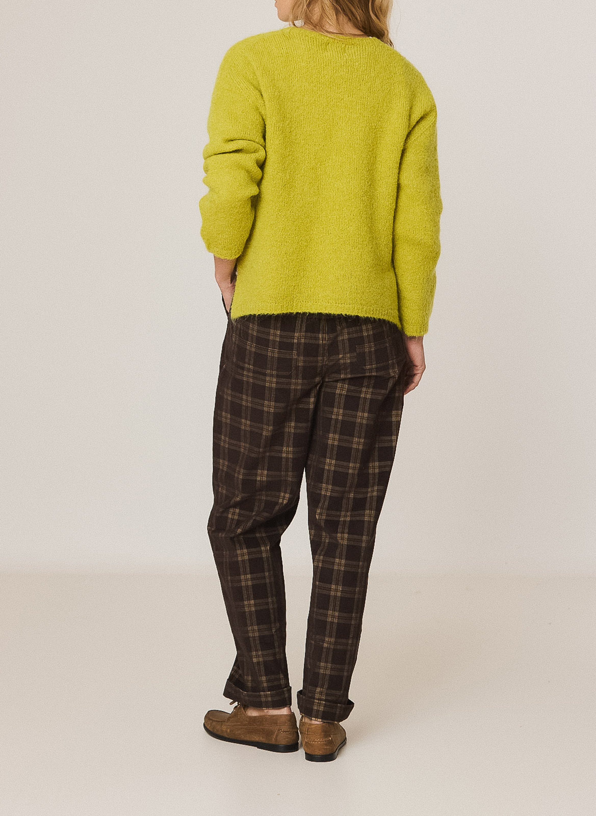 Pull droit col rond INDI & COLD Vert
