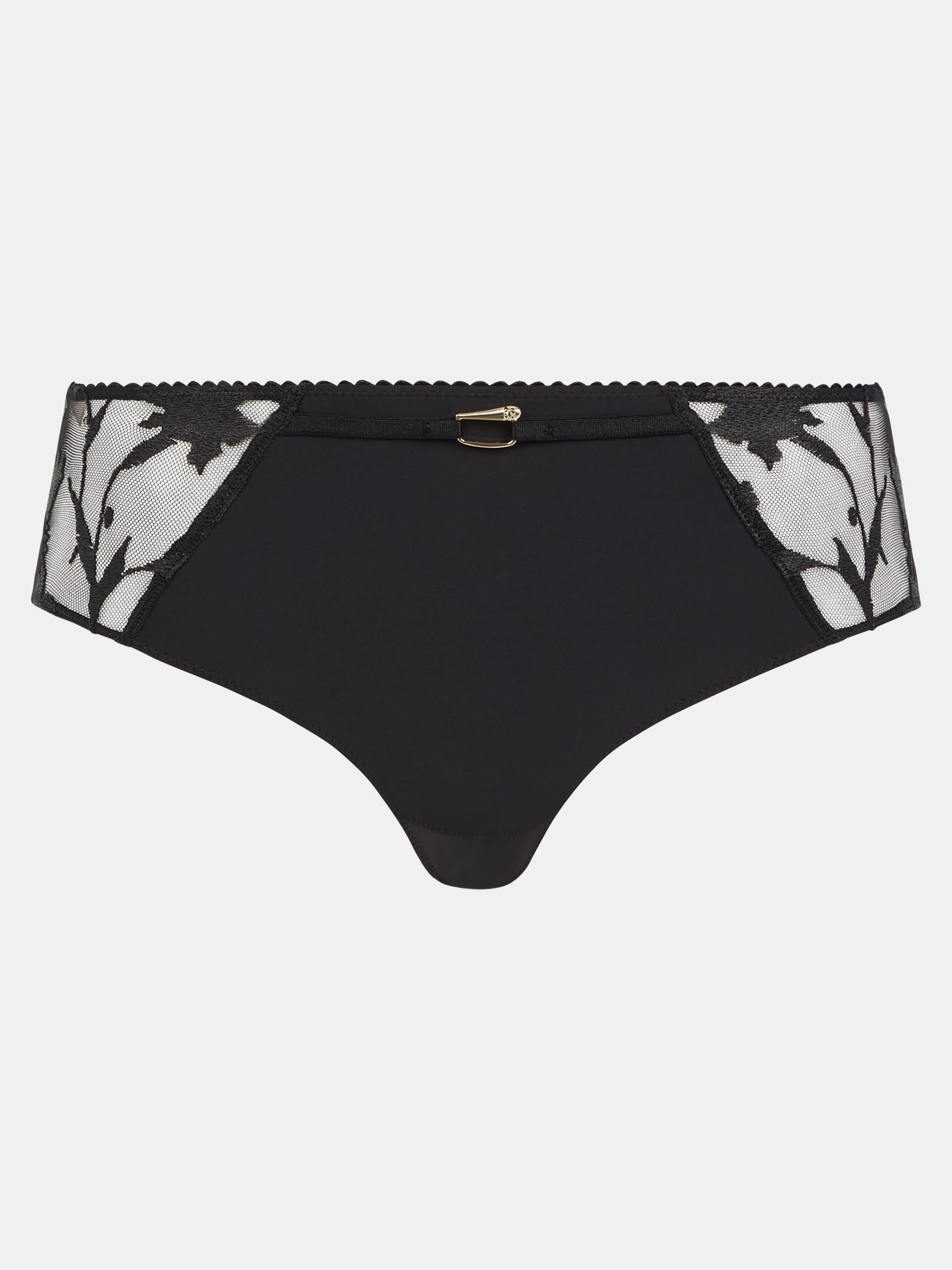 Floral Embroidered Culottes CHANTELLE Black