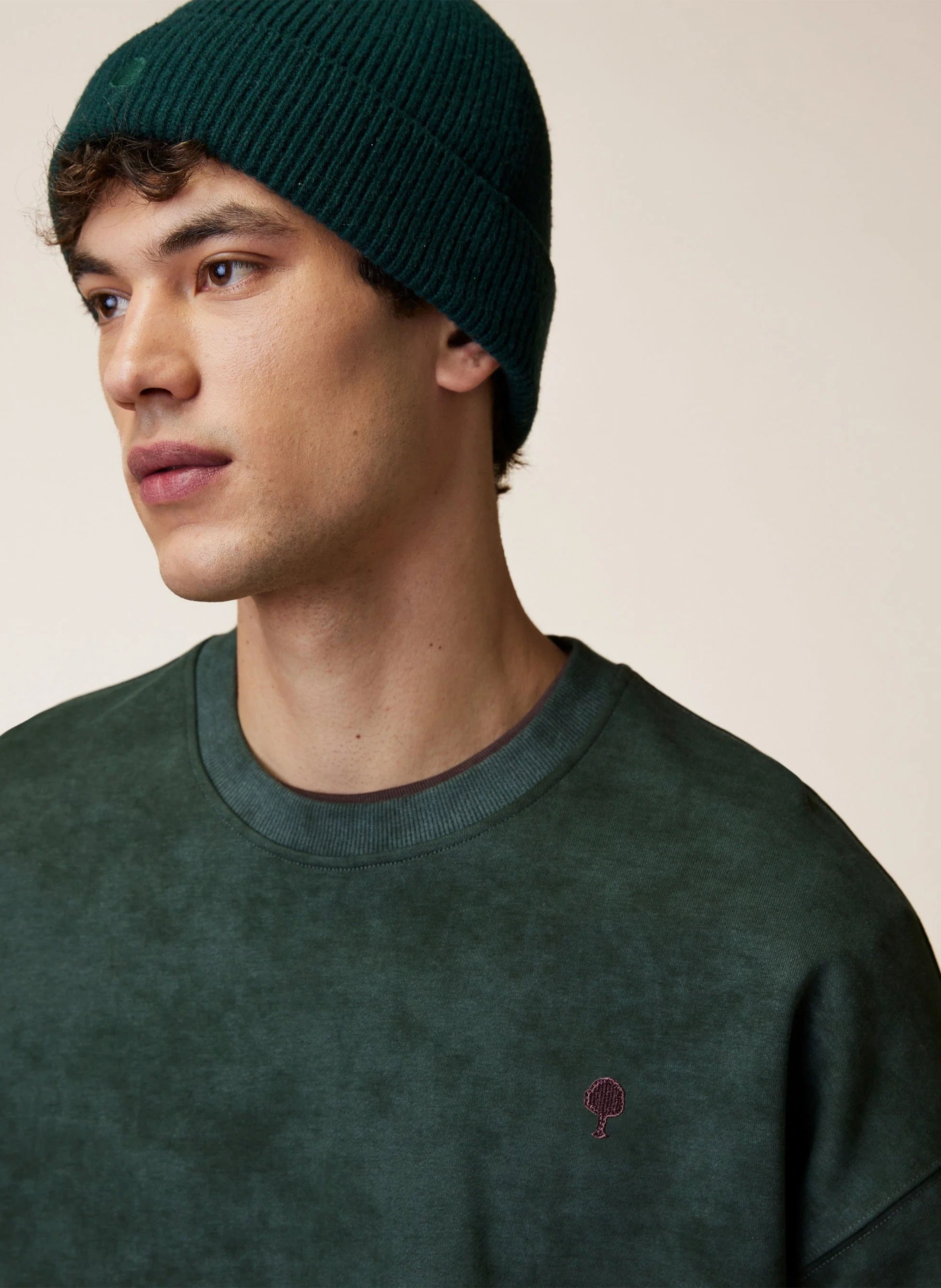 Round-neck sweatshirt FAGUO Green