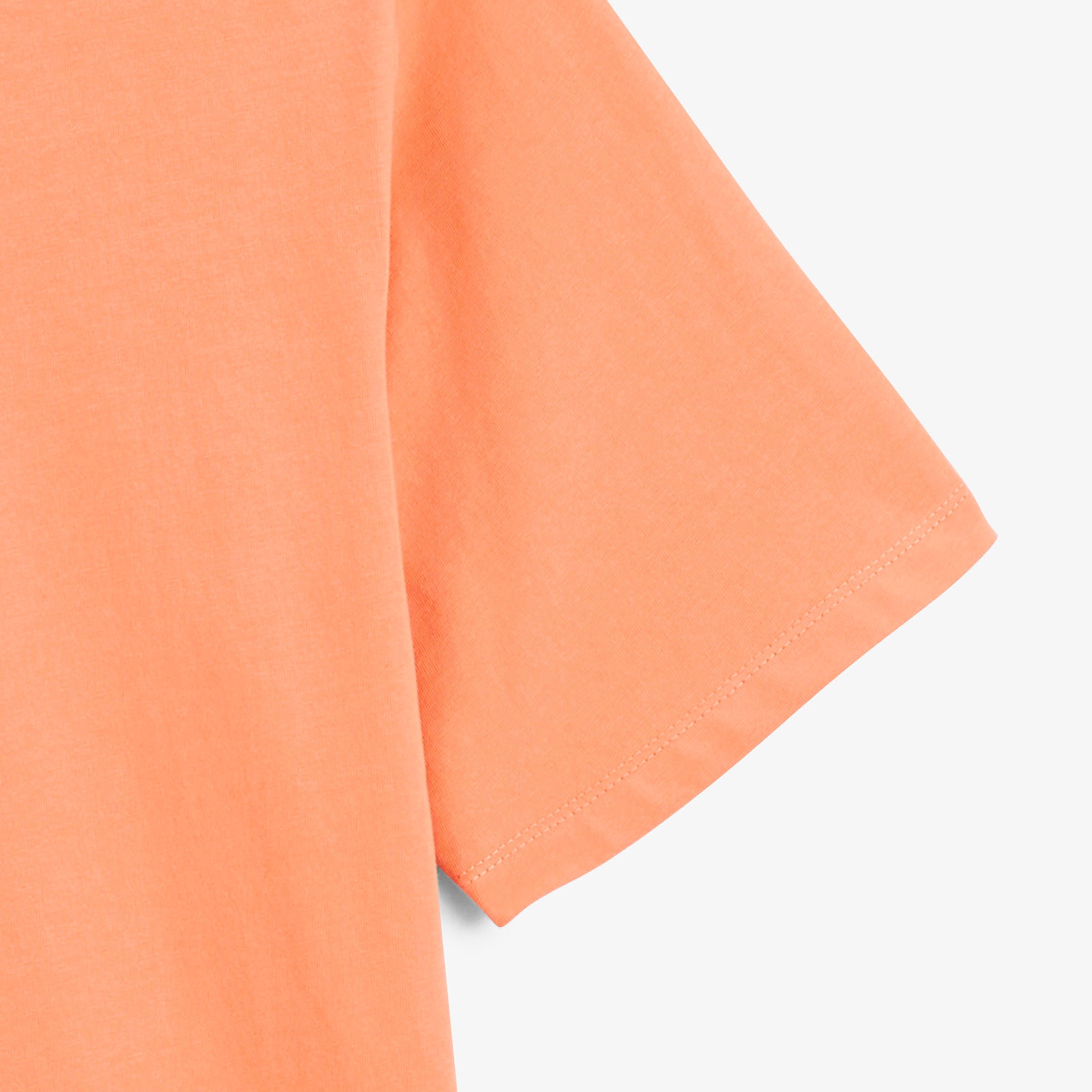 Short-sleeved round neck T-shirt with embroidered Thor design in orange. SERGE BLANCO Orange