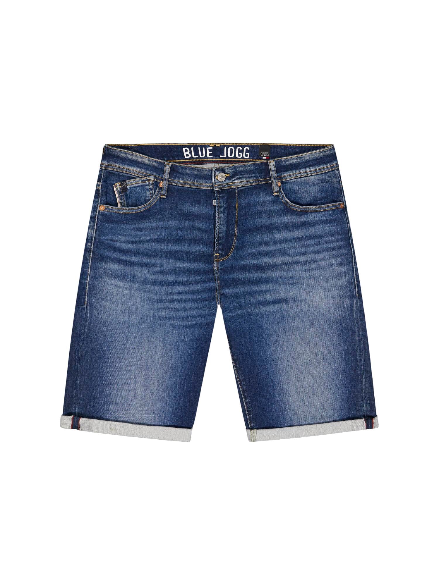 Zip-Front Denim Bermuda Shorts LE TEMPS DES CERISES Blue