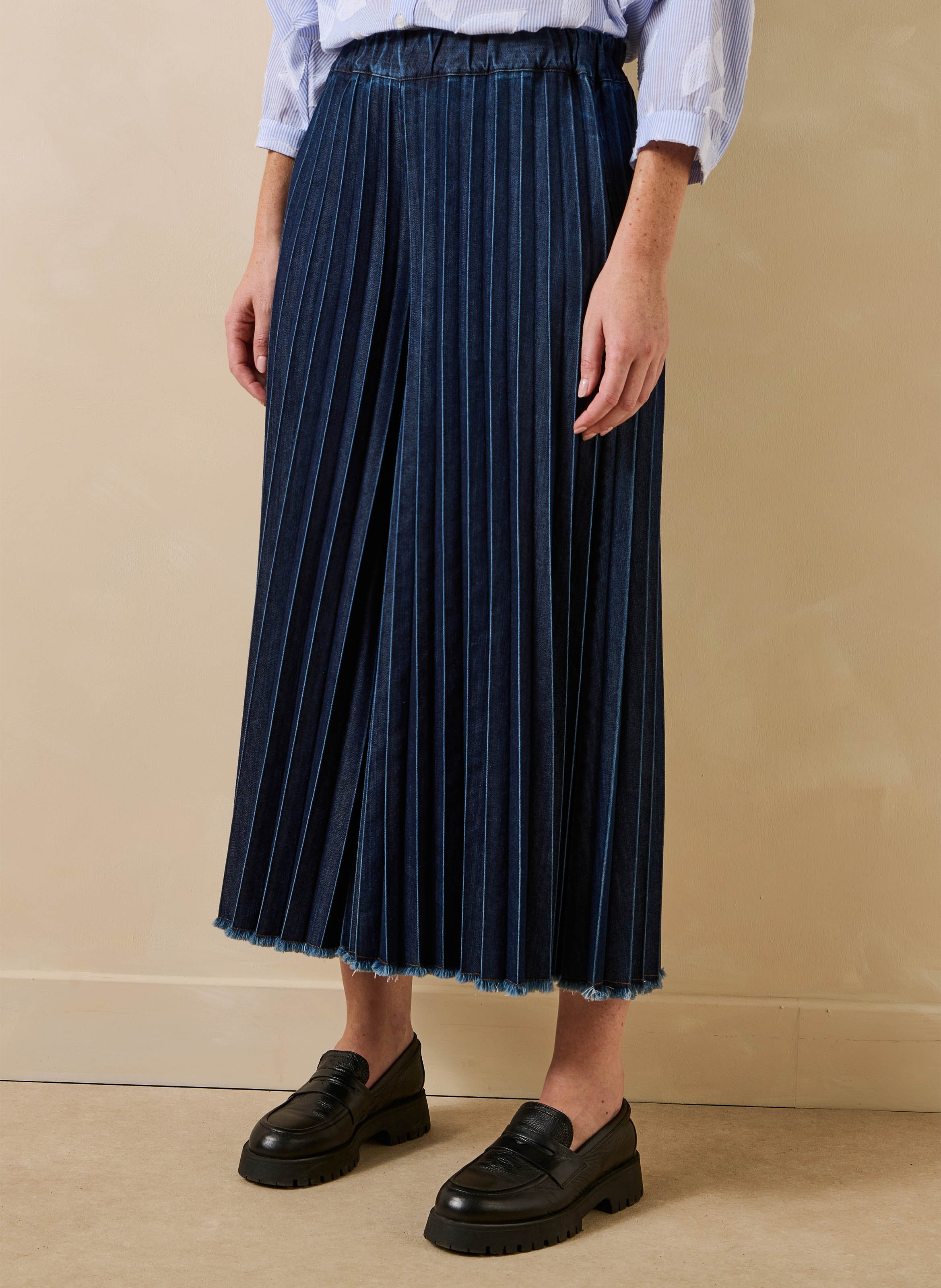 Weite Denim-Hose LA FEE MARABOUTEE