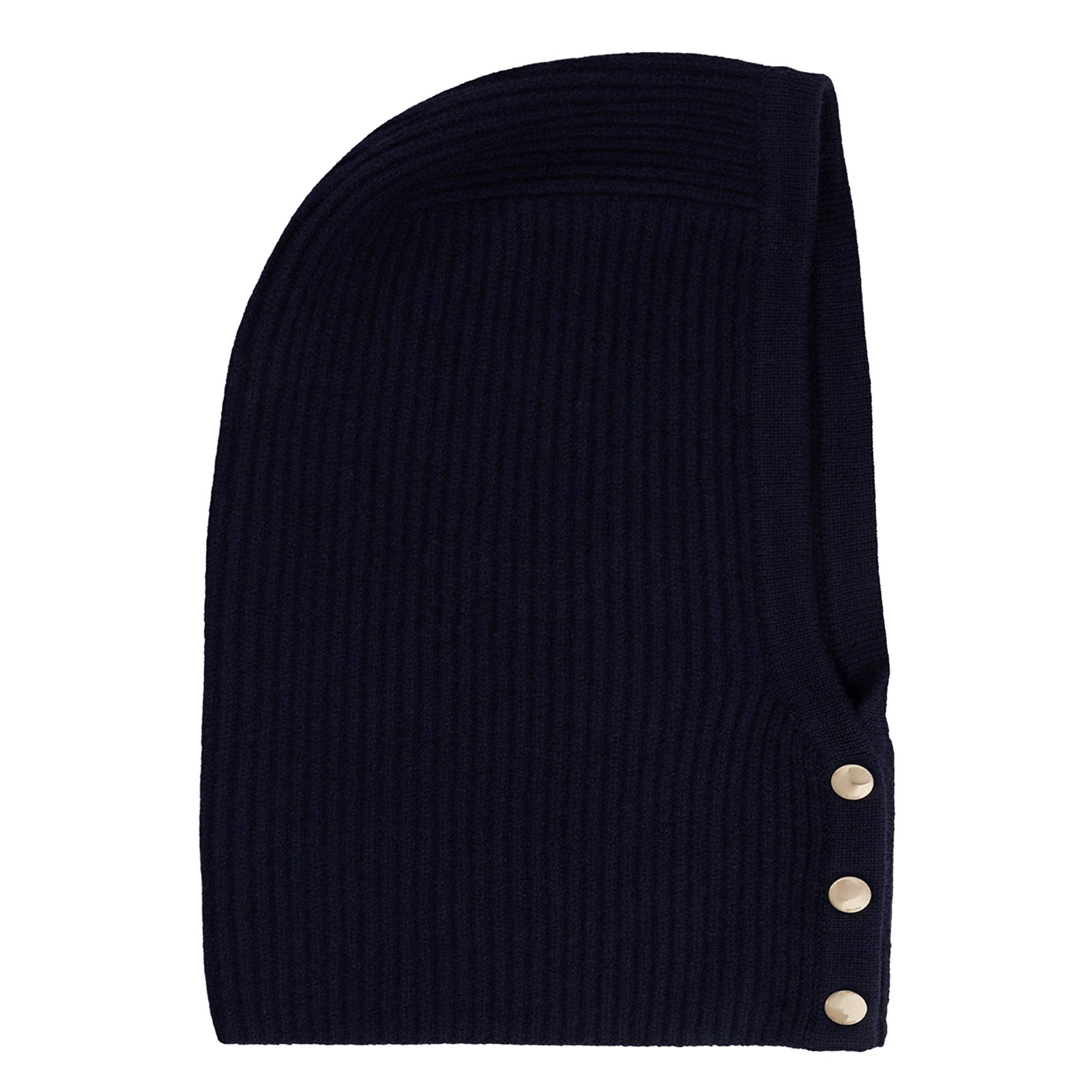 Bonnet boutonné uni en laine SANDRO Bleu