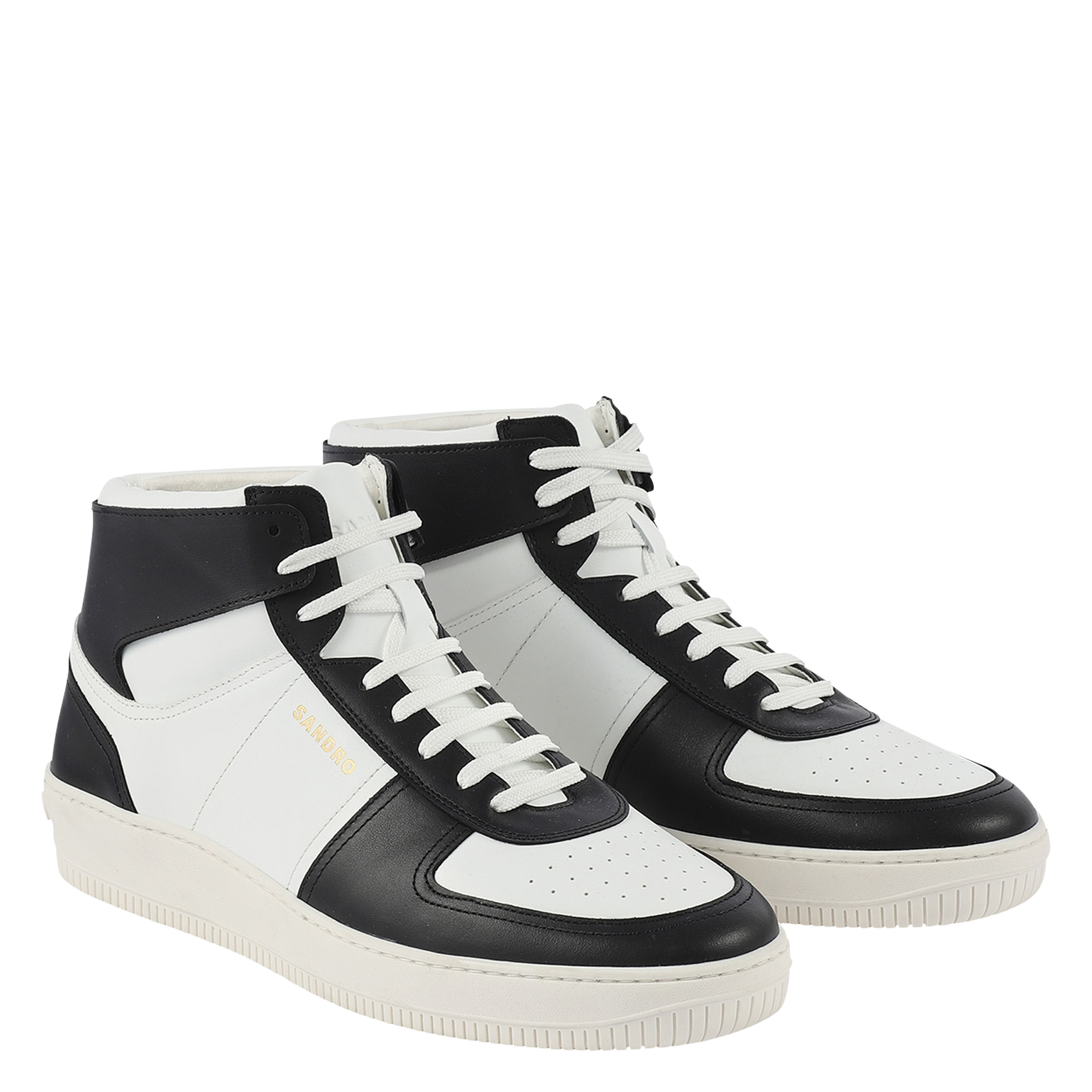 Heren Schoenen voor voor Sneakers voor Hoge sneakers Maison Margiela Leer High-top Sneakers in het Zwart voor heren 