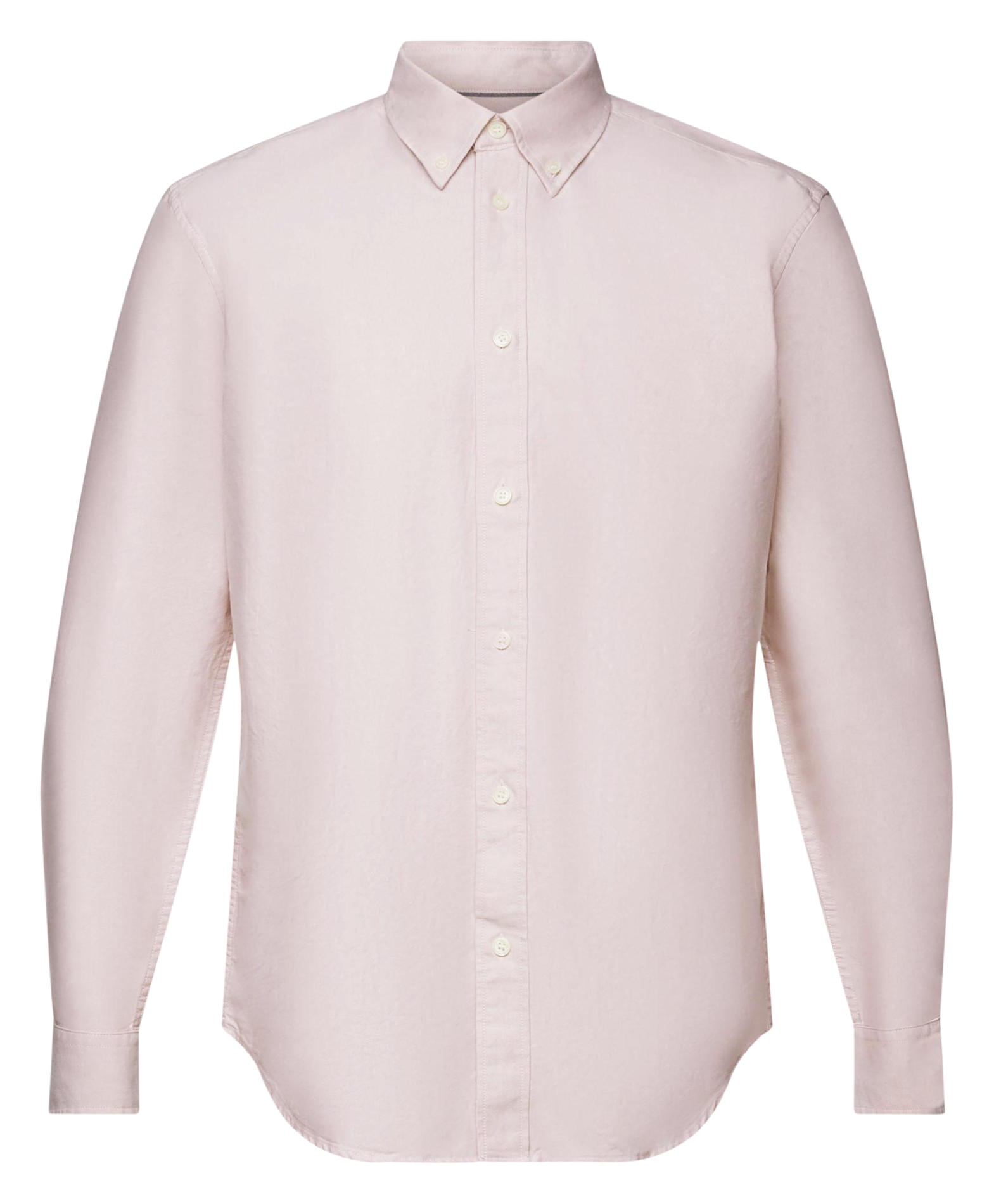 Cotton shirt with button-down collar ESPRIT Pink