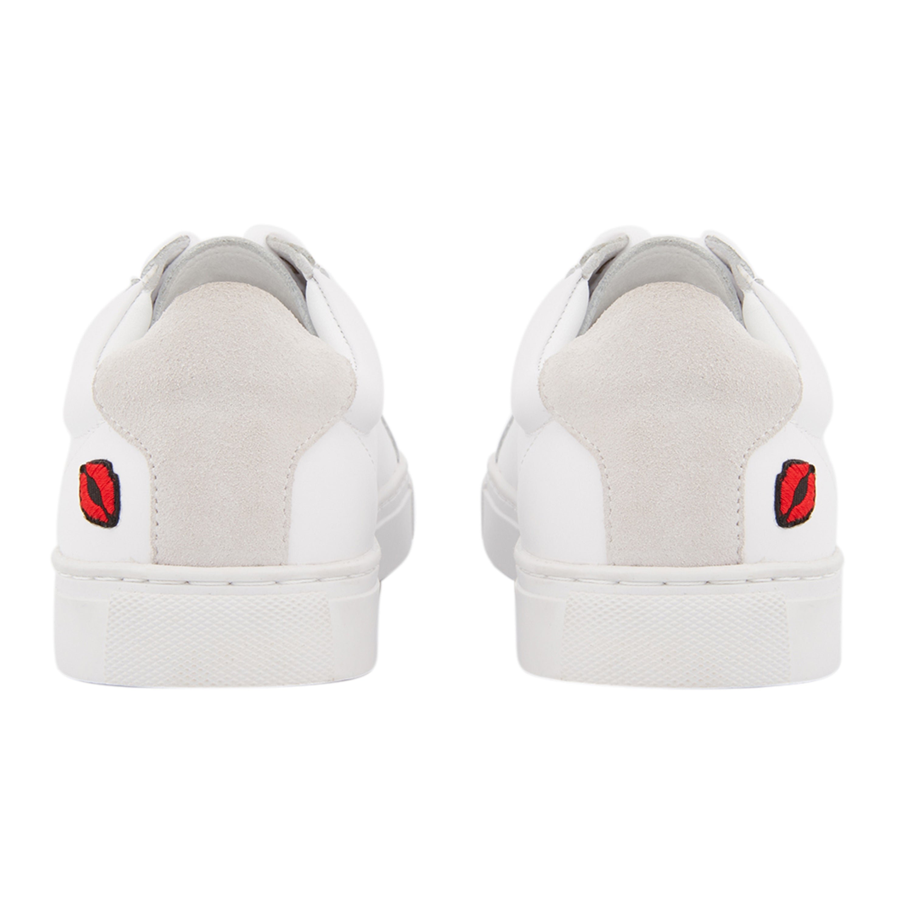 Leather sneakers BONS BAISERS PARIS White