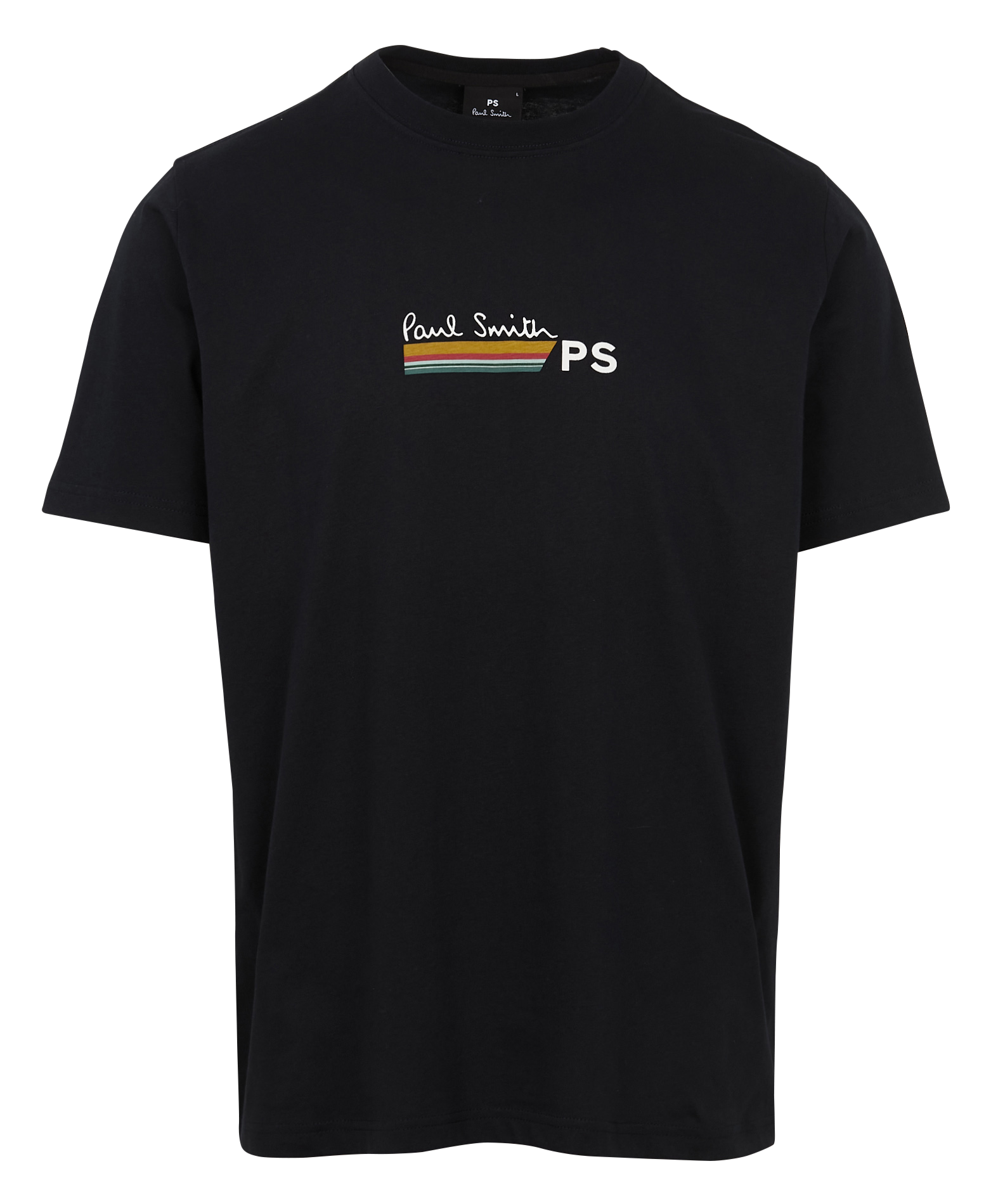 Round-neck organic cotton T-shirt with logo PAUL SMITH Blue