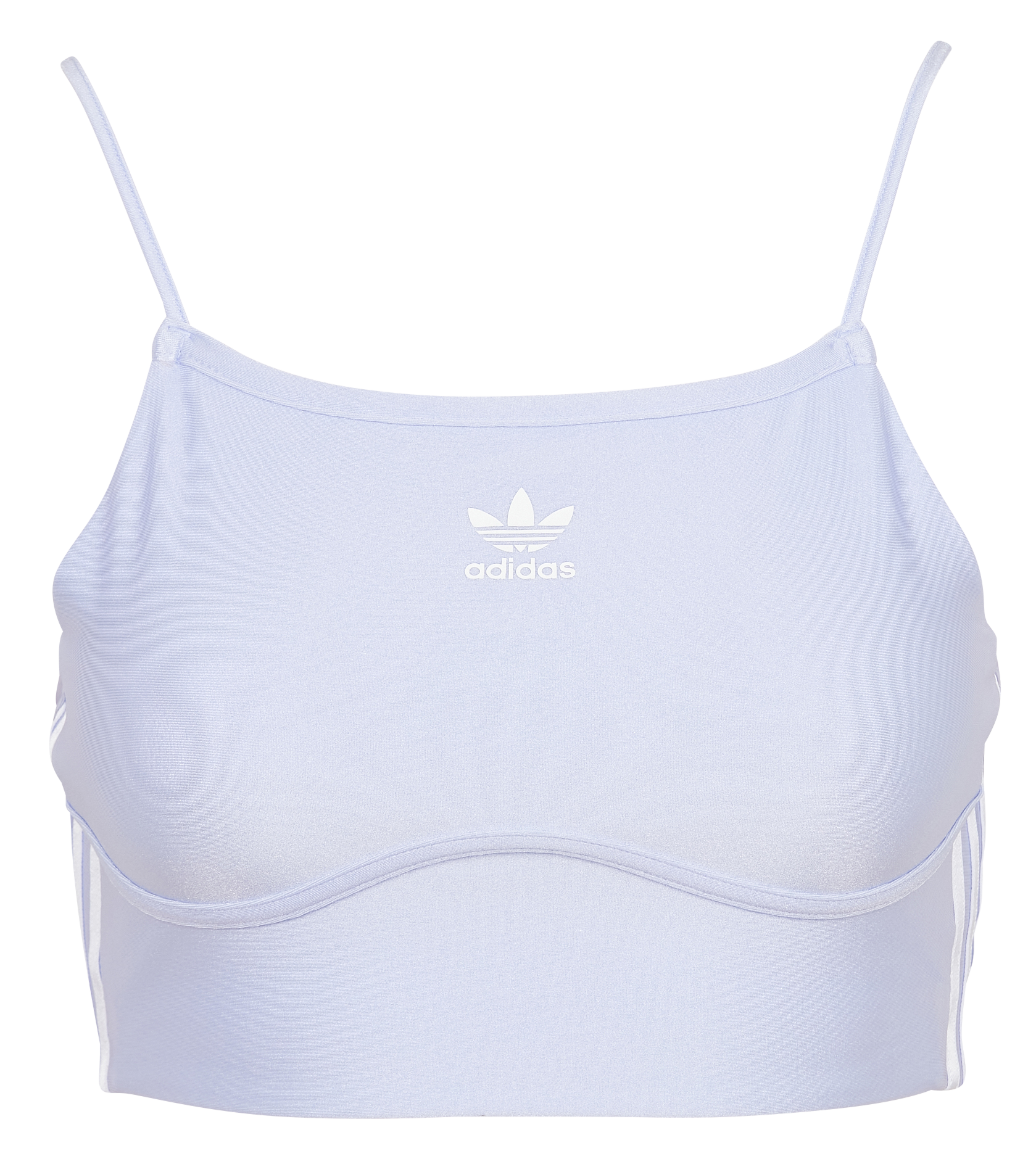 Brassière de sport sérigraphiée à col carré ADIDAS Violet