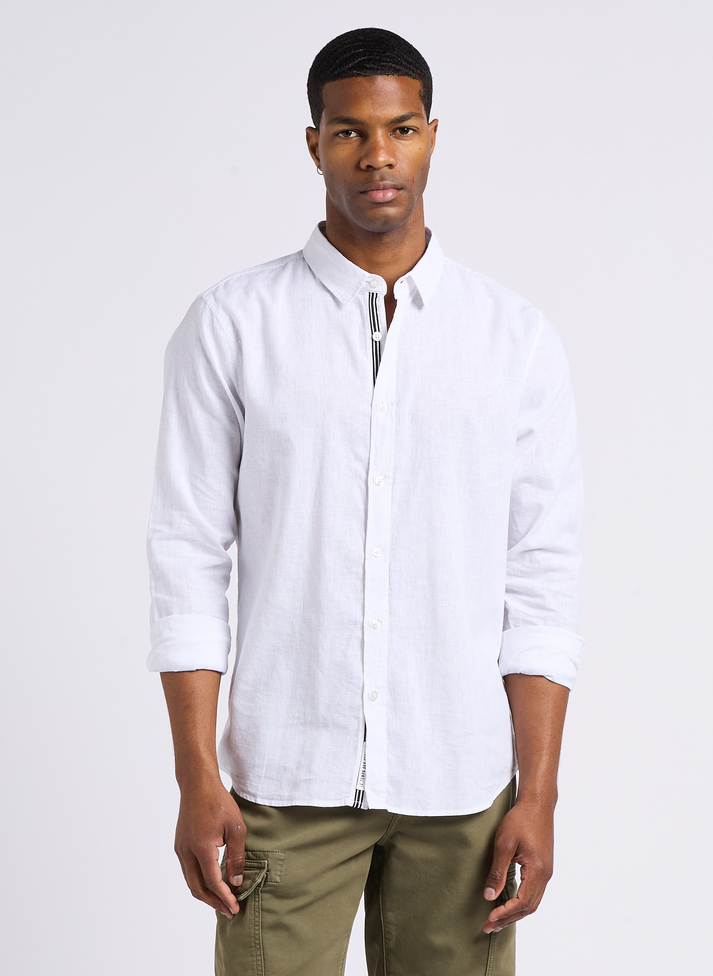 Chemise regular en lin et coton LE TEMPS DES CERISES