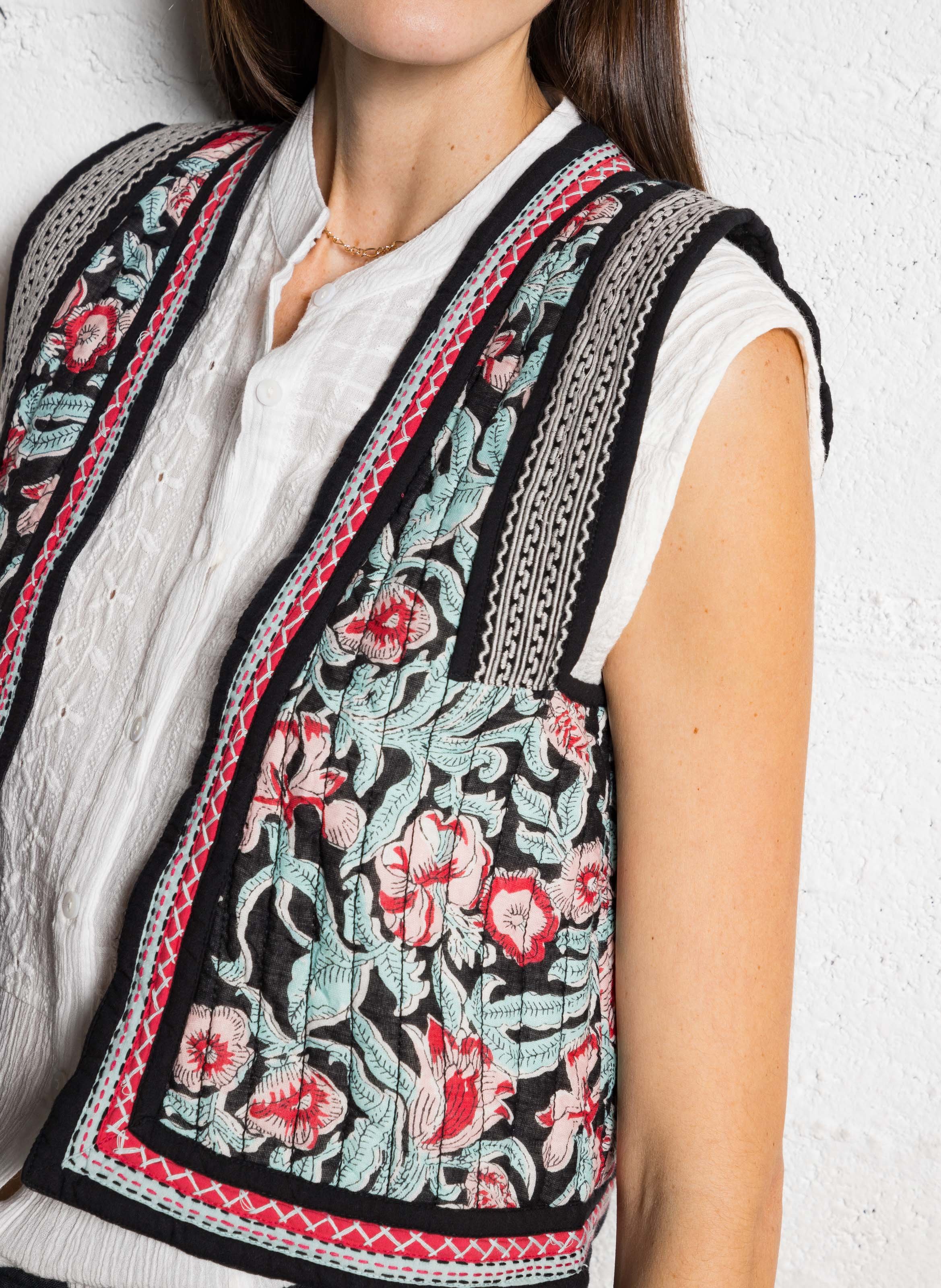 Baumwolljacke mit Schalkragen MAISON HOTEL Blau