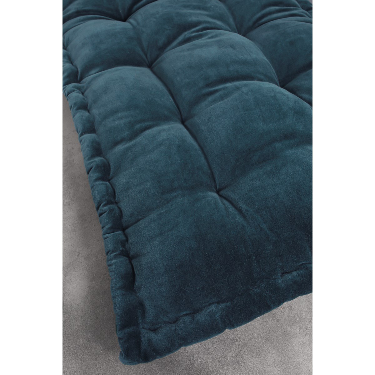 Solid color cotton floor cushion TODAY LINGE DE MAISON Blue