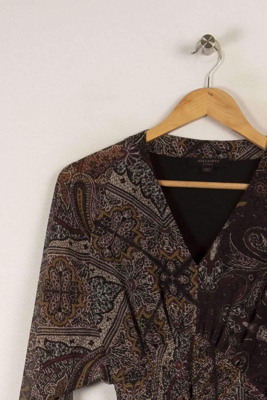 Midi dress ALLSAINTS - Seconde main Multicolored