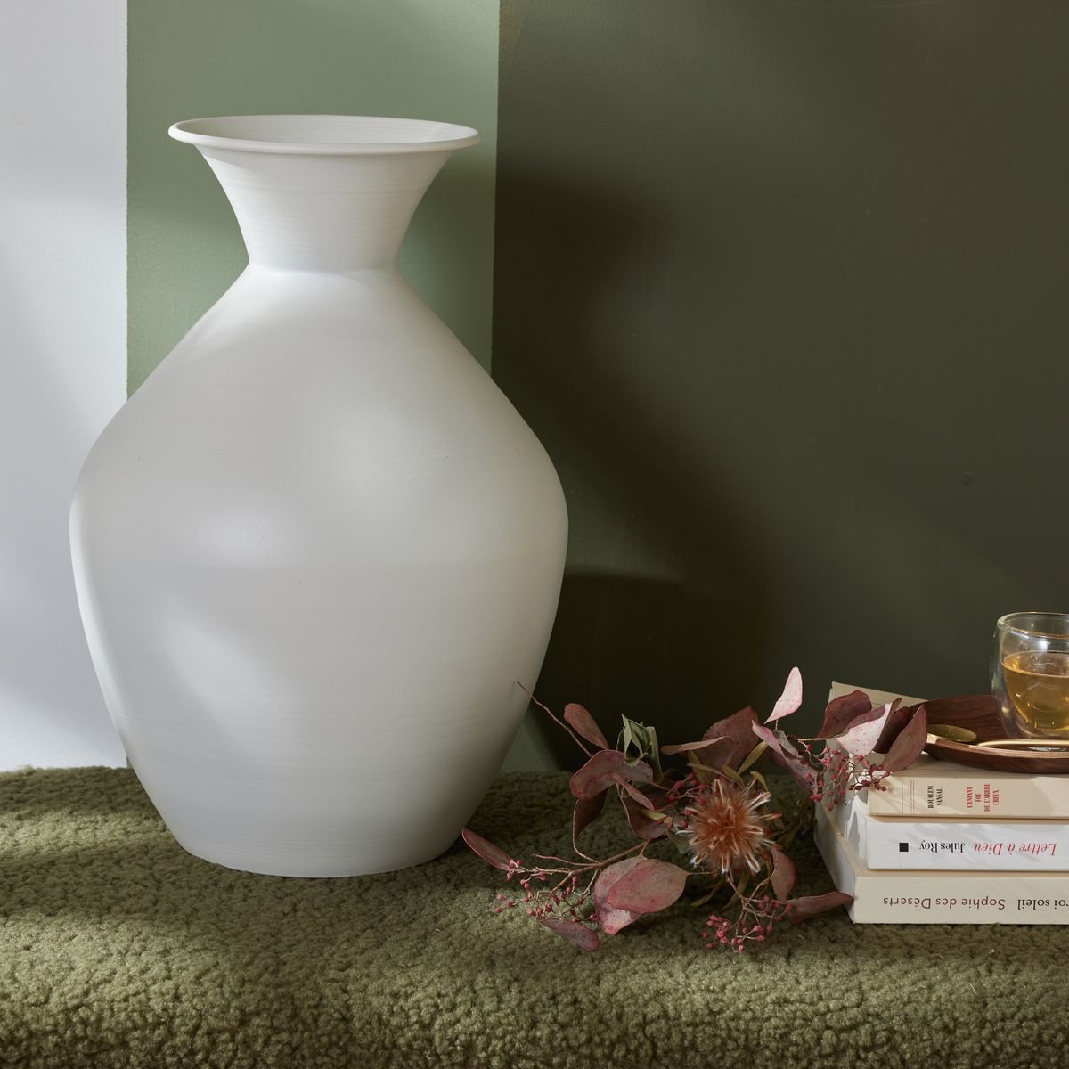 Vase en métal FACTORY Blanc