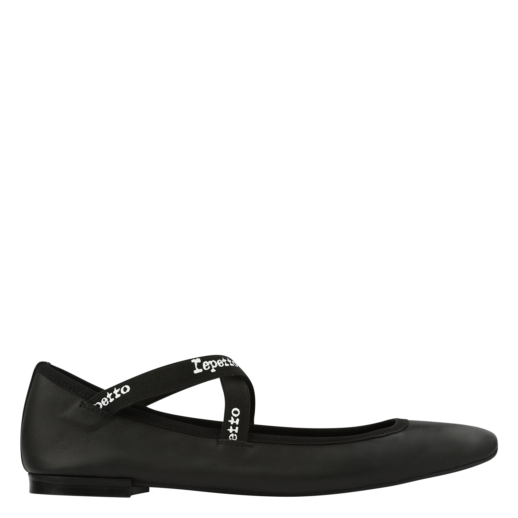 Low-heeled leather ballerinas REPETTO Black