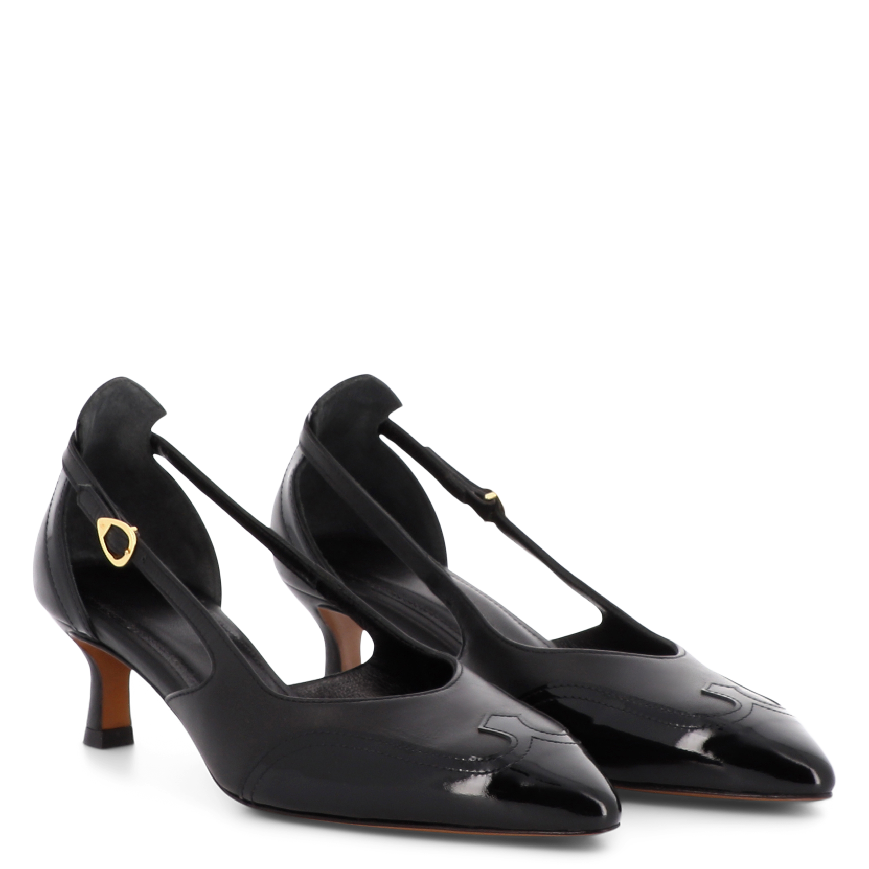 Escarpins en cuir SOCQUE PARIS Noir