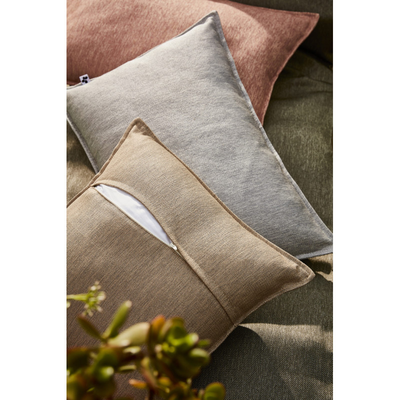 Housse de coussin "naïa outdoor" toutes dimensions l'effet papillon L'EFFET PAPILLON Gris
