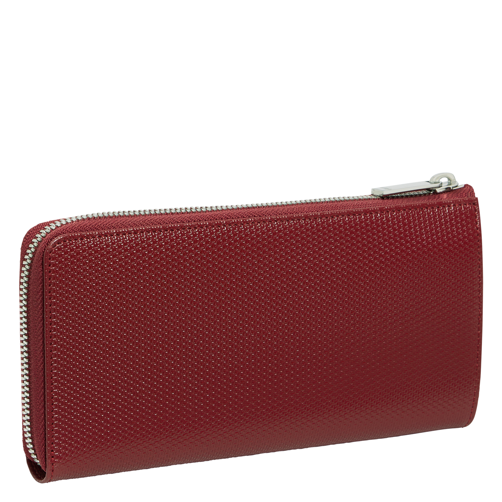 Portefeuilles zippé en cuir LE TANNEUR Rouge