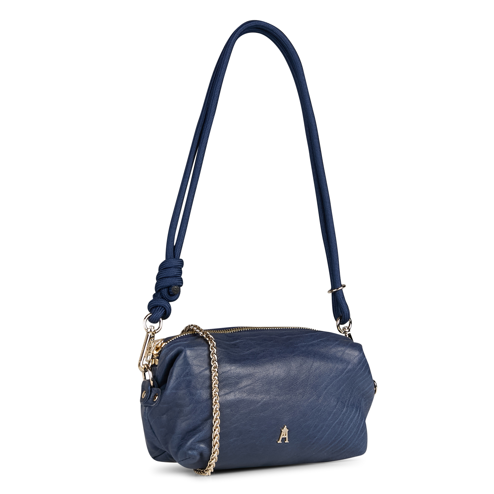 Sac porté épaule en cuir  CRAIE STUDIO Bleu