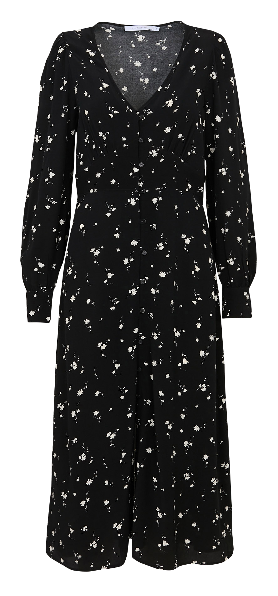 Dana long printed dress LA FEE MARABOUTEE Black