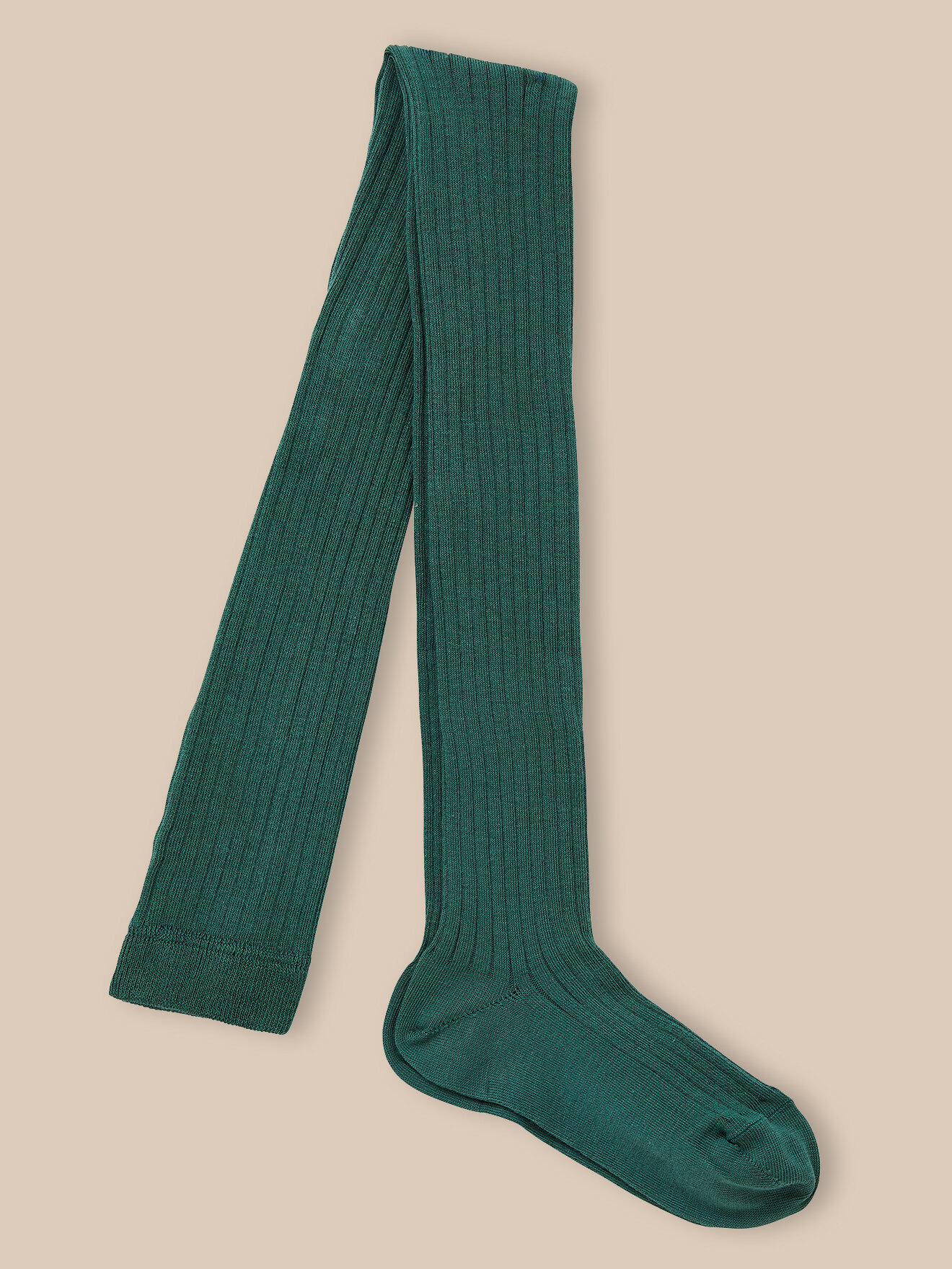 Ribbed pantyhose CYRILLUS Green