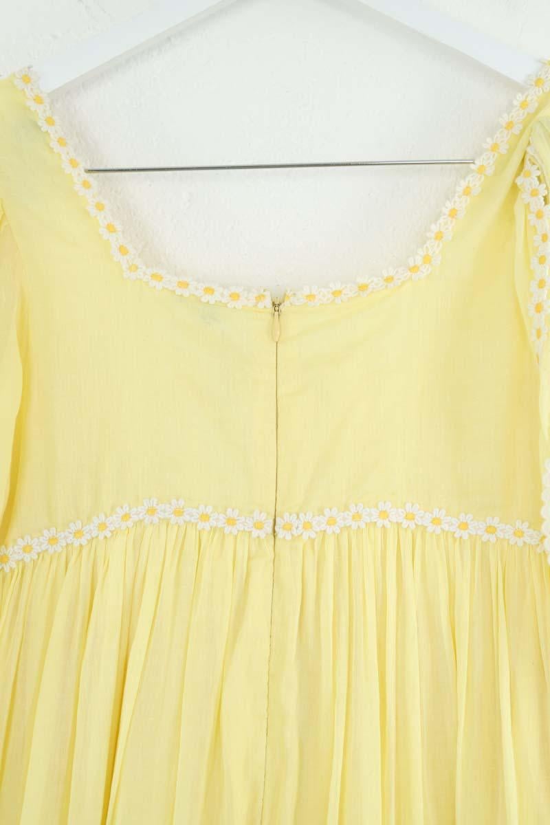Cotton dress Manoush - Seconde Main Yellow