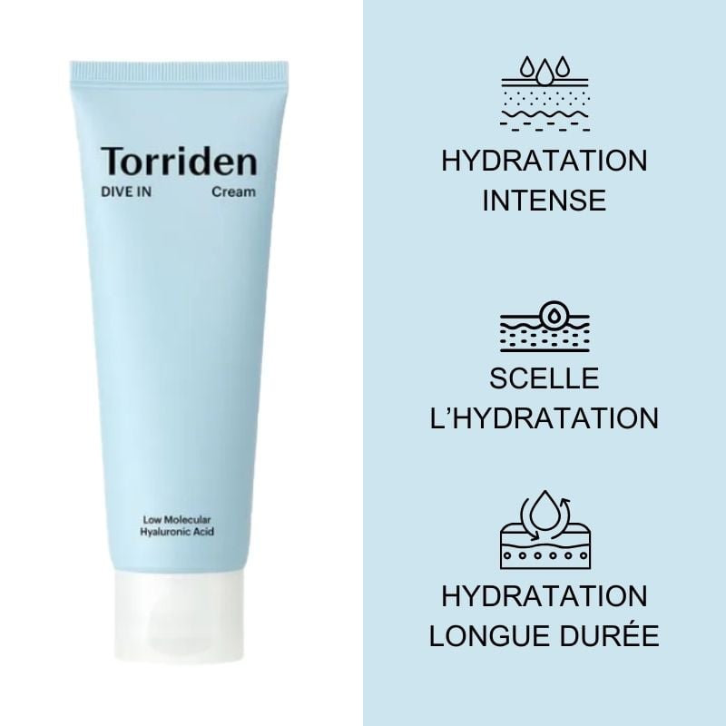 DIVE IN - CREAM WITH LOW MOLECULAR WEIGHT HYALURONIC ACID TORRIDEN No color