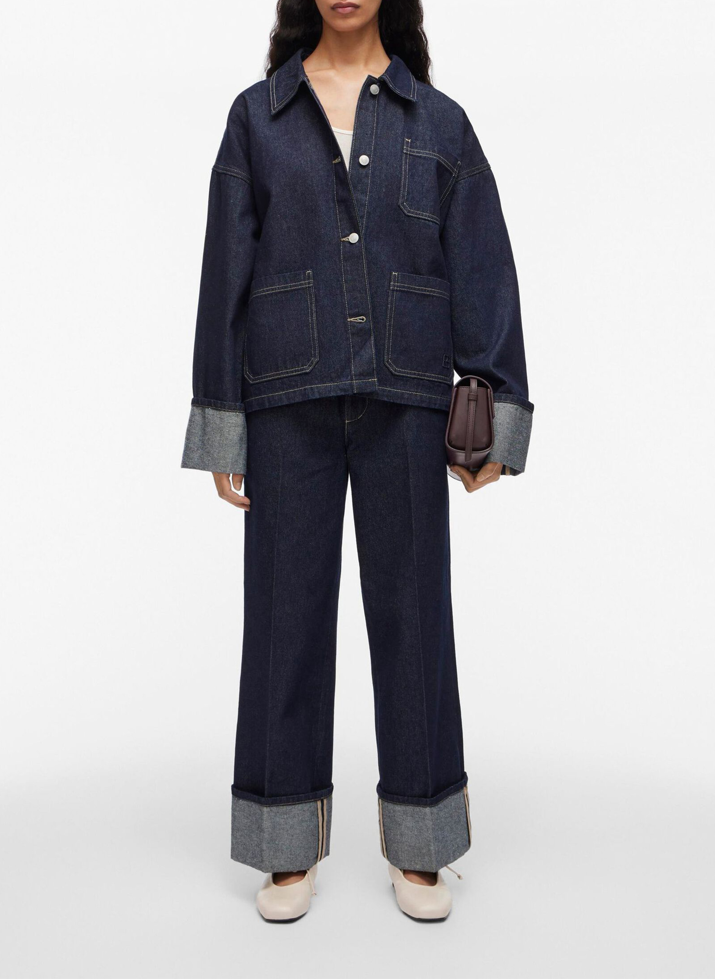 Baumwoll-Blazer ROUGE EDIT Blau