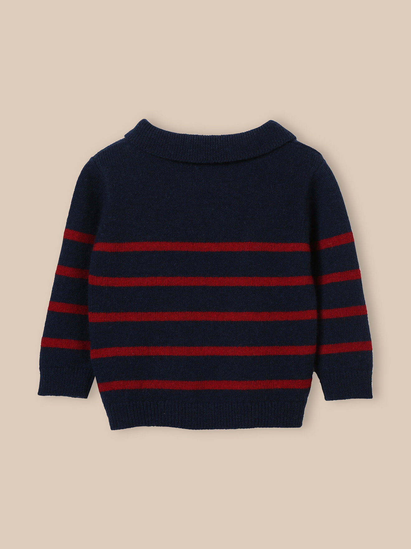 Wool polo neck sweater CYRILLUS Blue