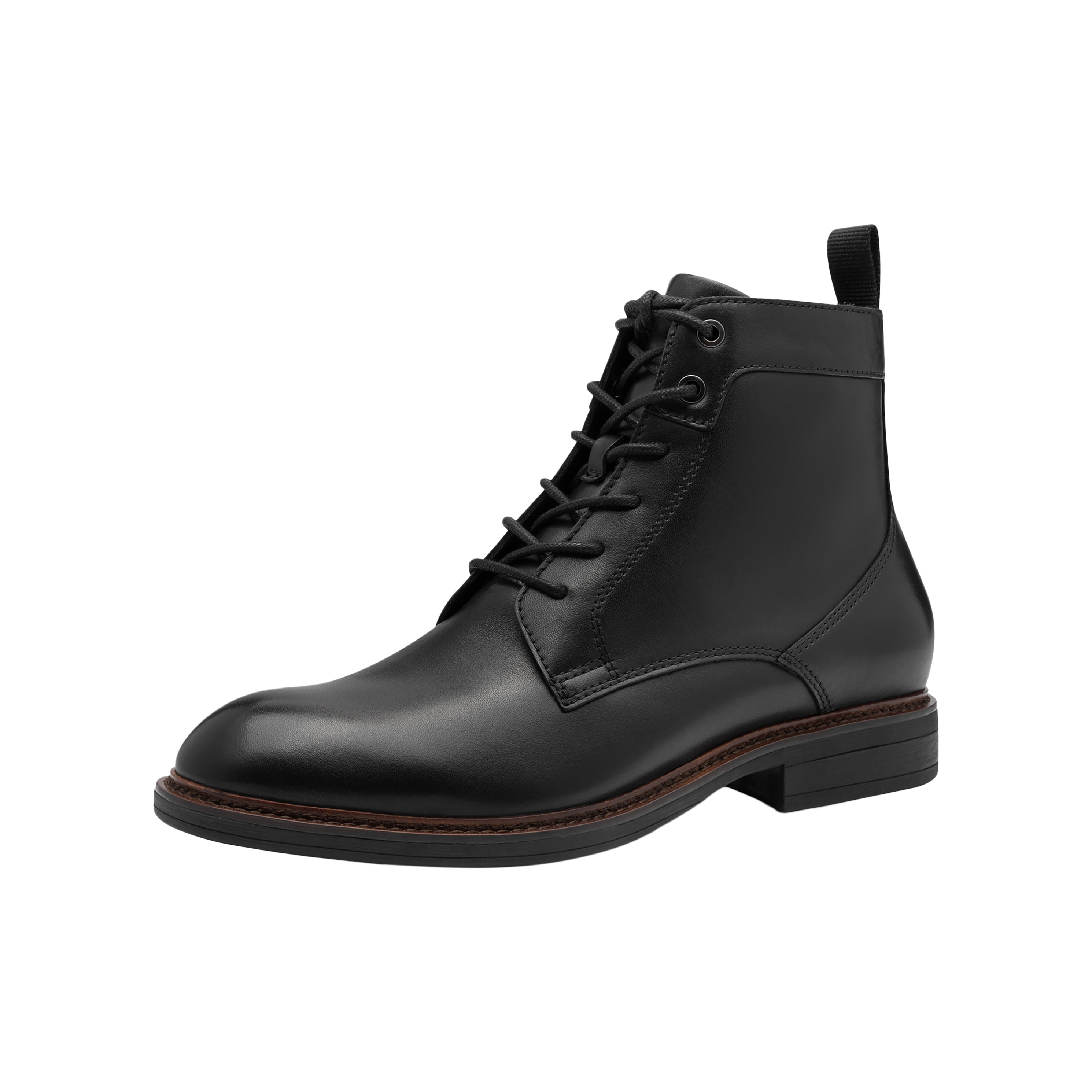 Leather ankle boots TAMARIS Black