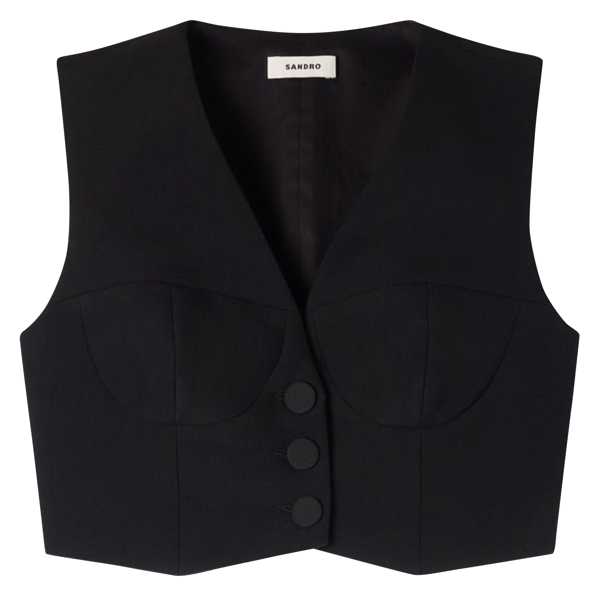 Gilet de costume  SANDRO Noir