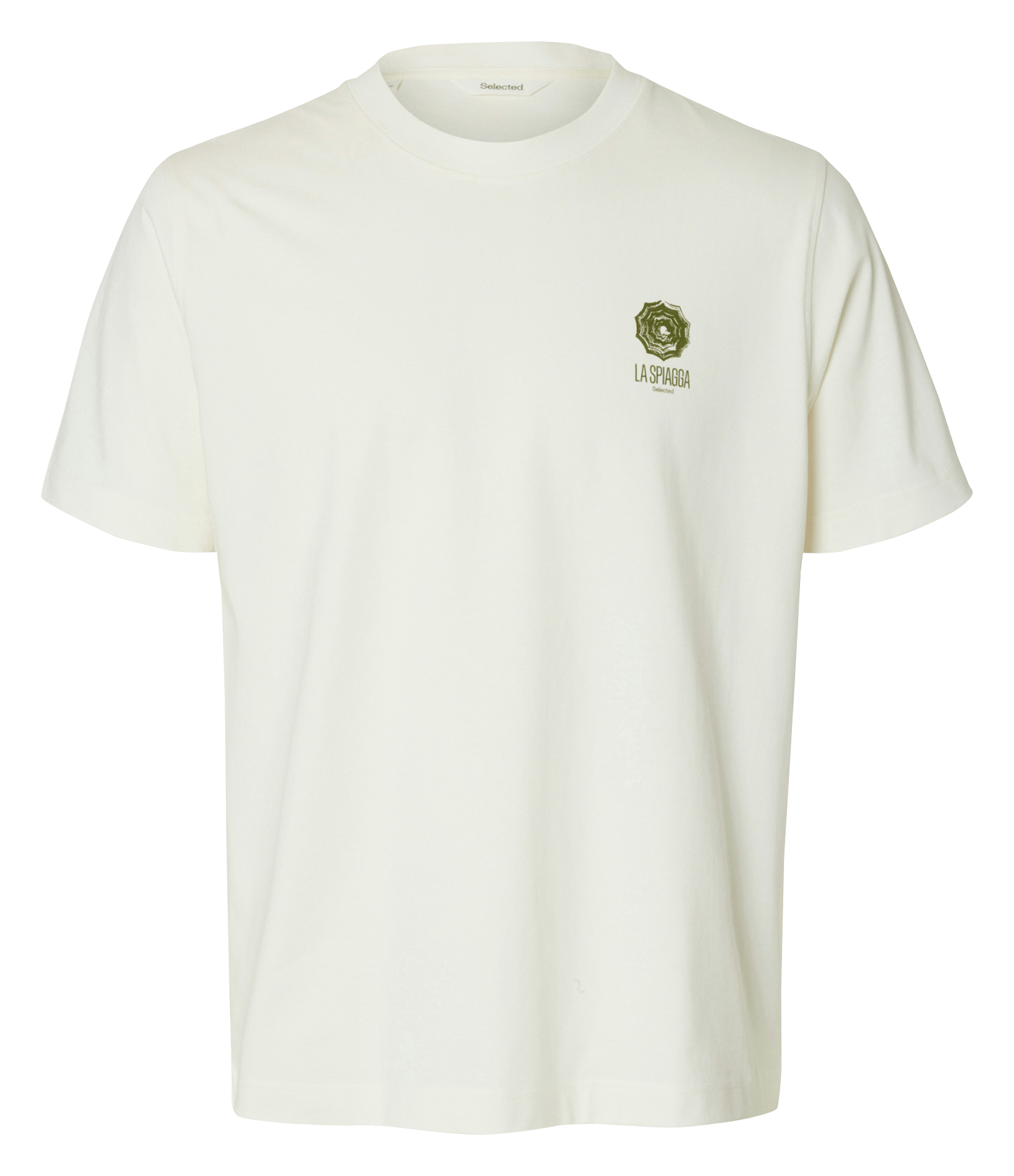 Oversized round neck organic cotton t-shirt SELECTED