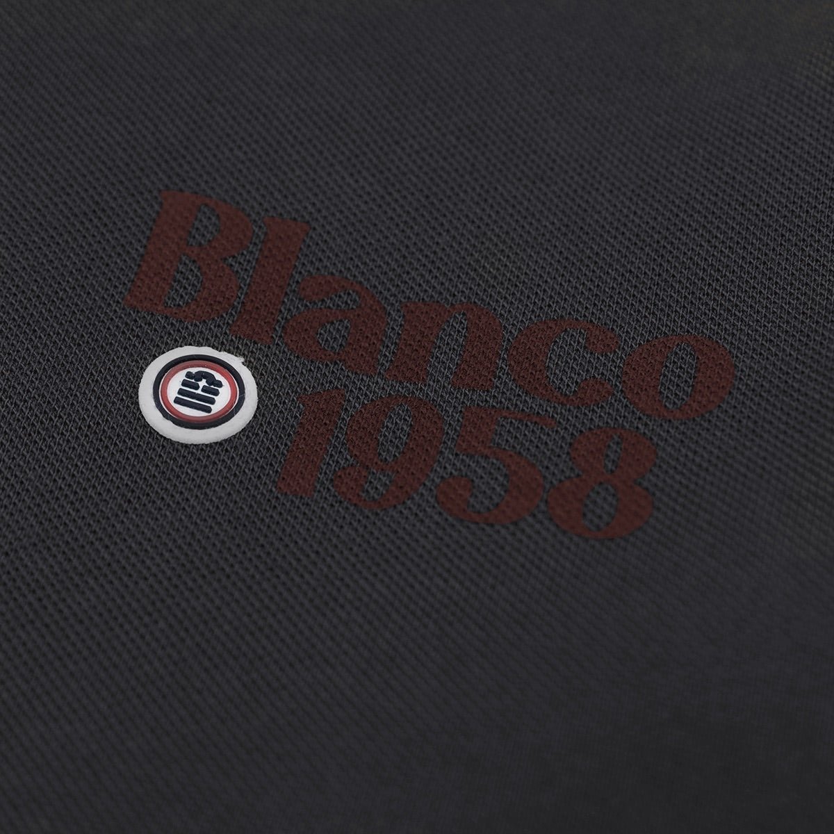 Long-sleeved solid piqué knit polo SERGE BLANCO Grey
