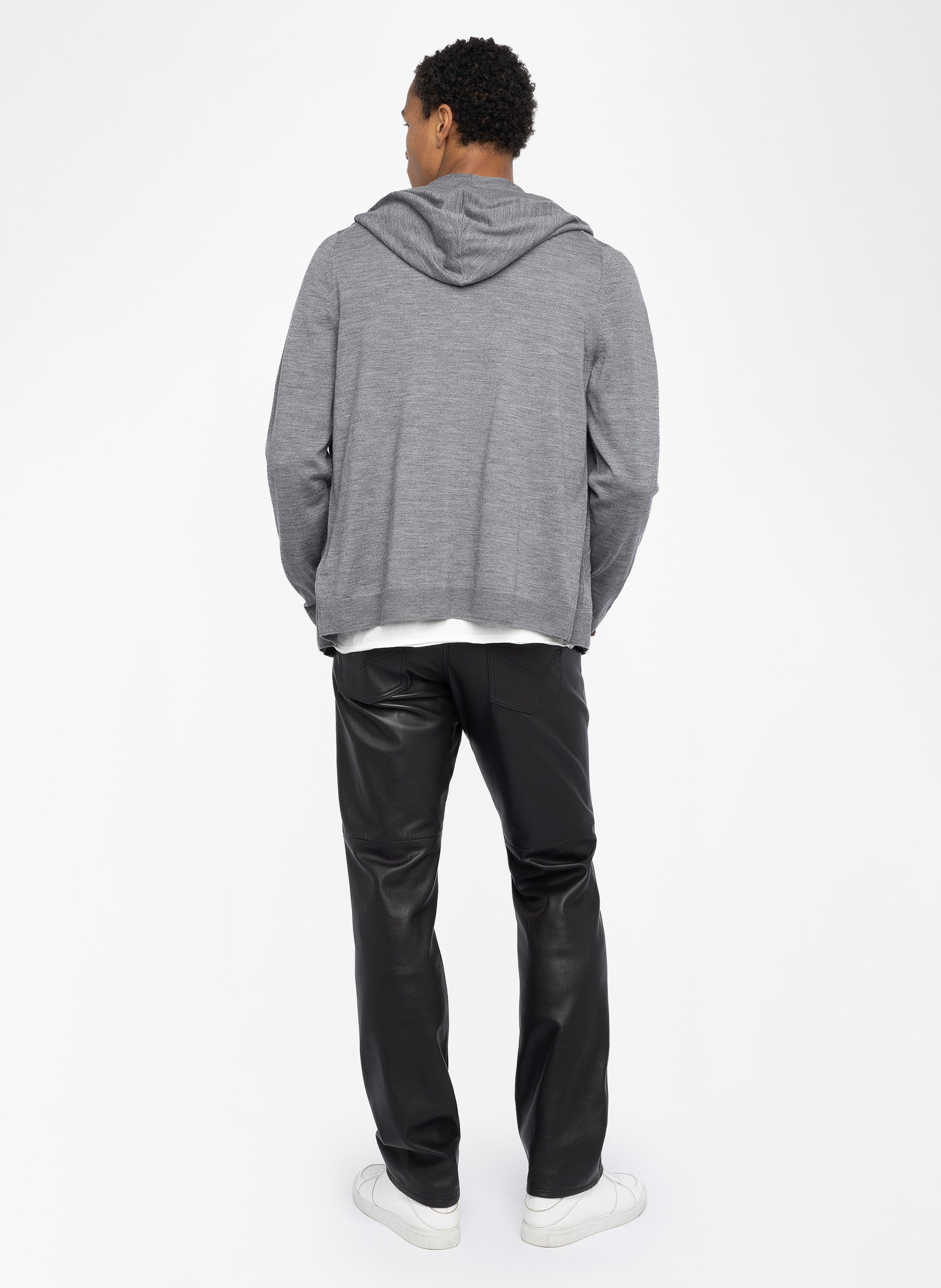 Hooded wool straight vest ZADIG&VOLTAIRE Grey