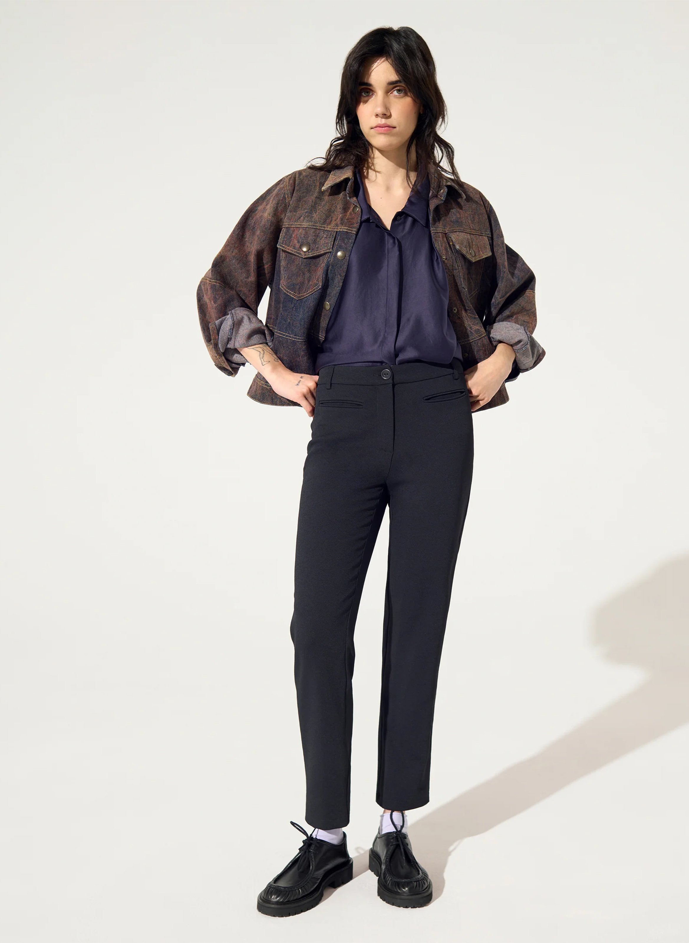 Carrot trousers COTELAC Black