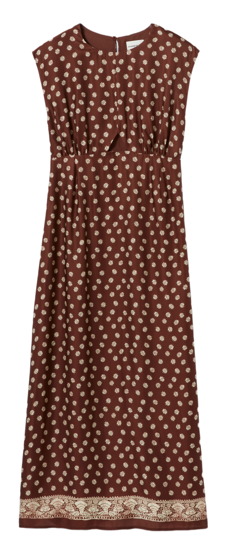 Robe longue col rond imprimé CLAUDIE PIERLOT Multicolore