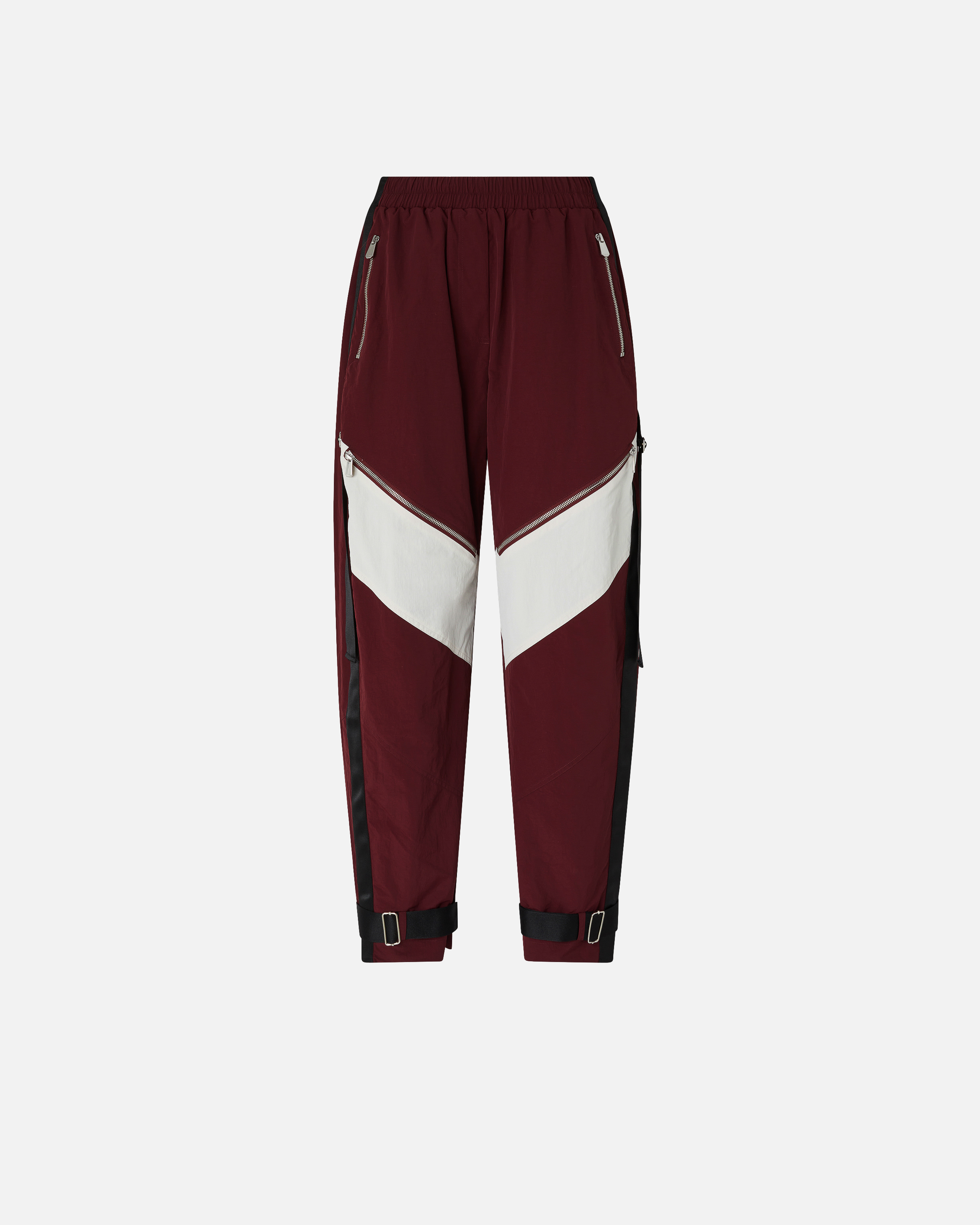 Oversized jogging pants with zip closures PINKO Red