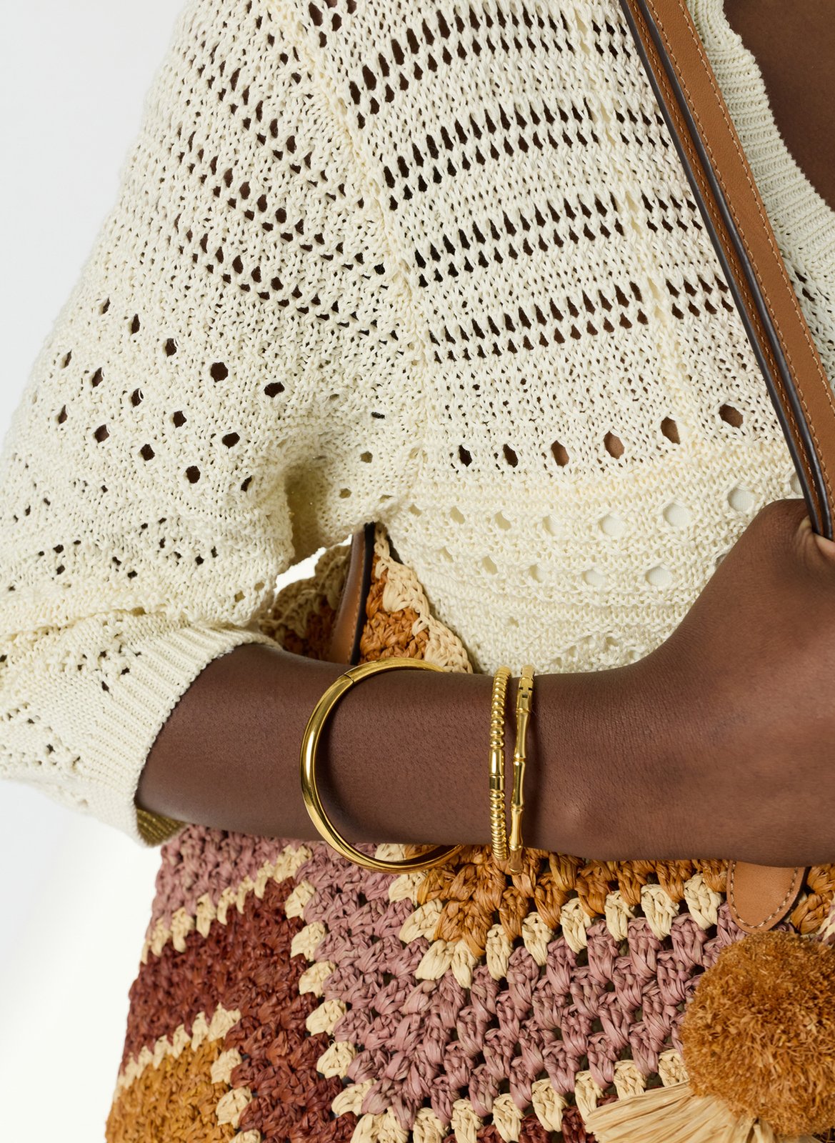 Langes Baumwollkleid mit Henley-Ausschnitt GERARD DAREL Beige