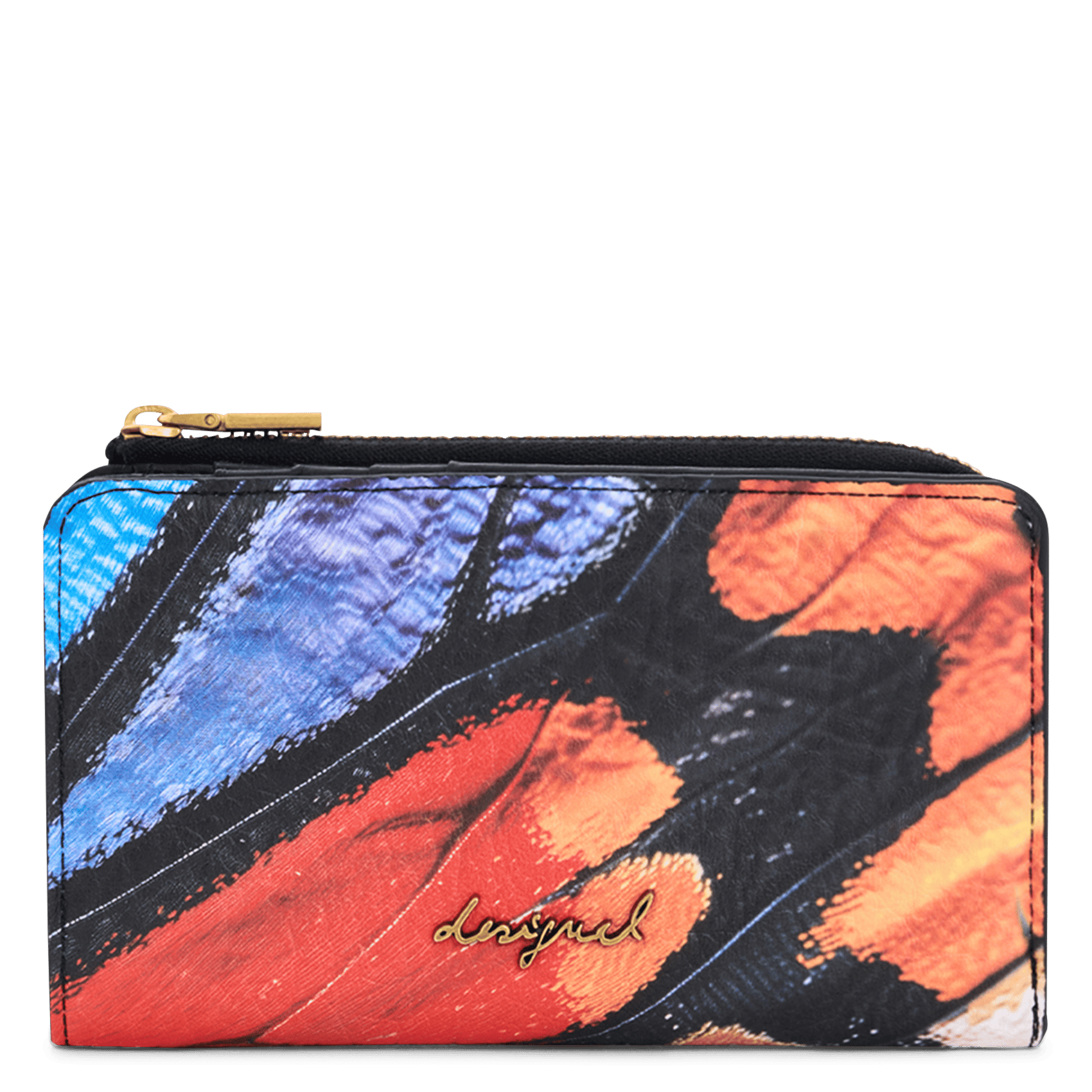 Portefeuille à motif ailes de papillon DESIGUAL Multicolore