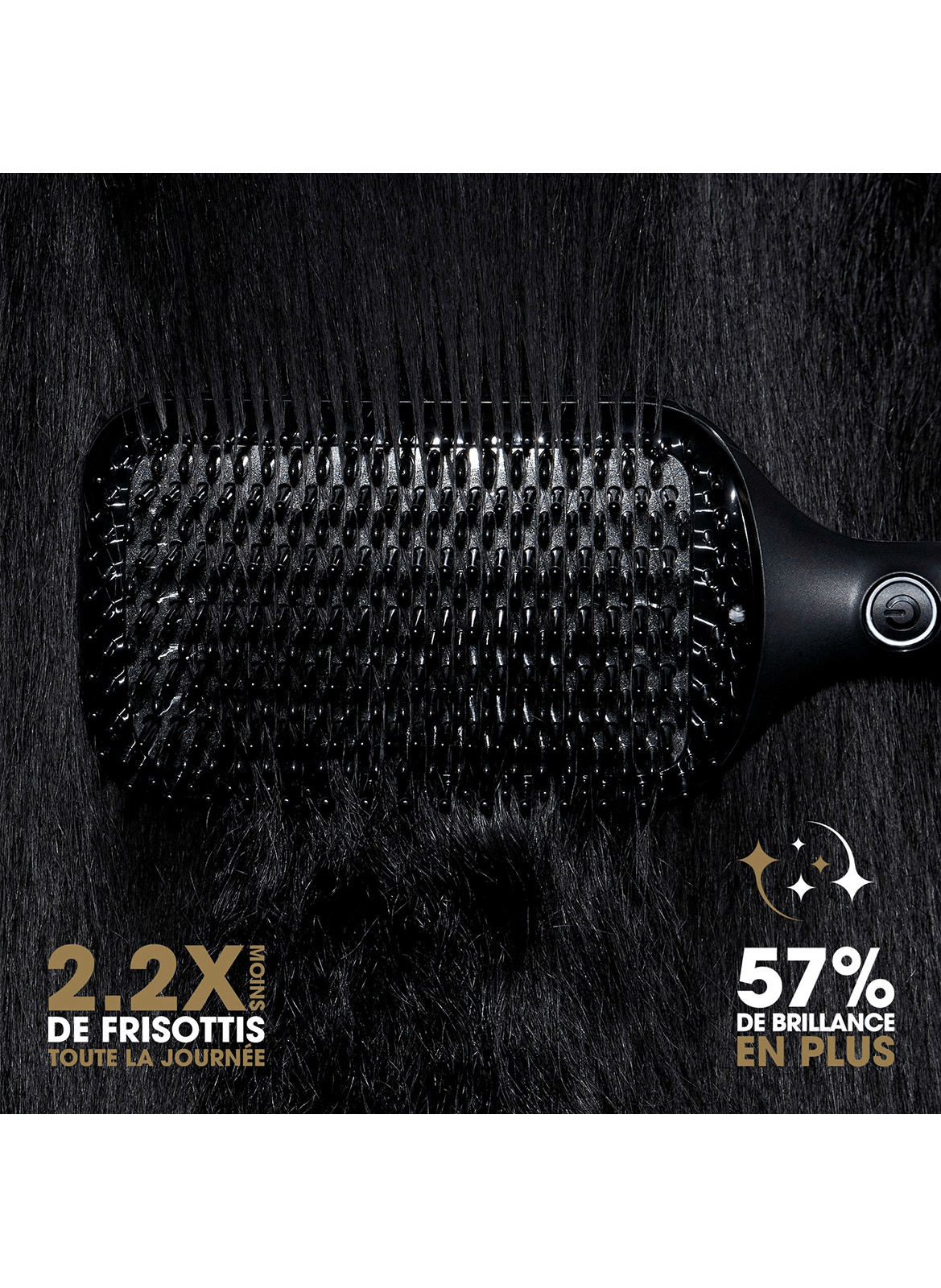 Brosse lissante professionnelle extra-large ghd Glide+ Max GHD Noir
