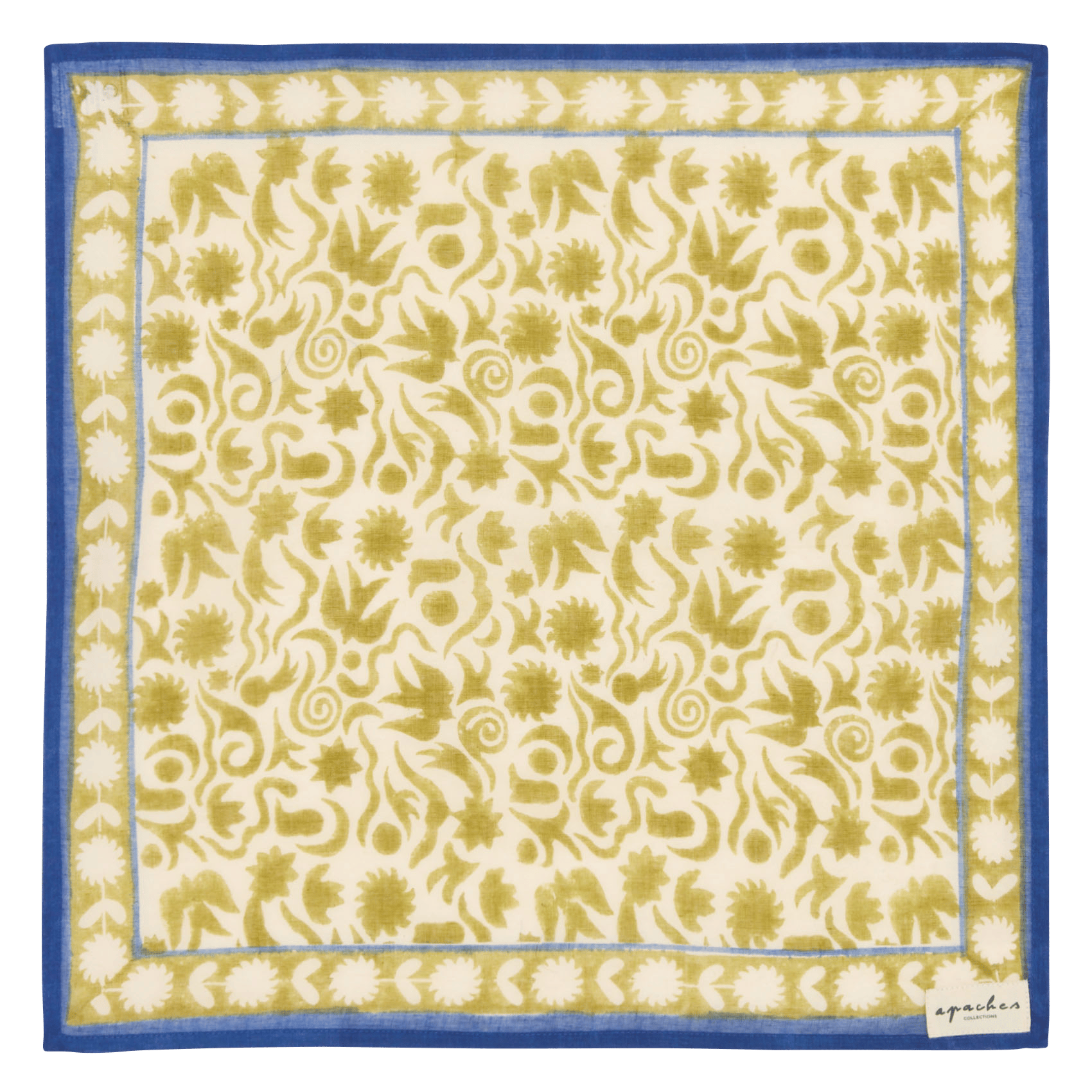 Baumwolltuch mit Print APACHES COLLECTIONS Grun