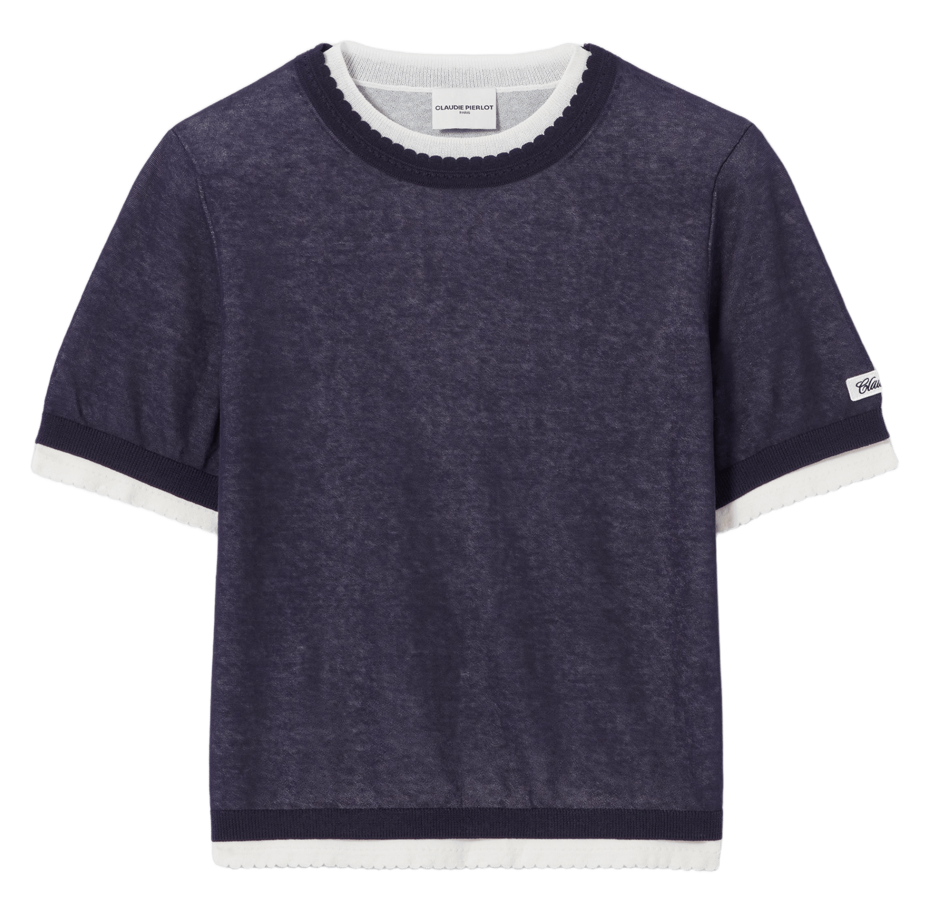Rechte trui | katoenblend CLAUDIE PIERLOT Zwart