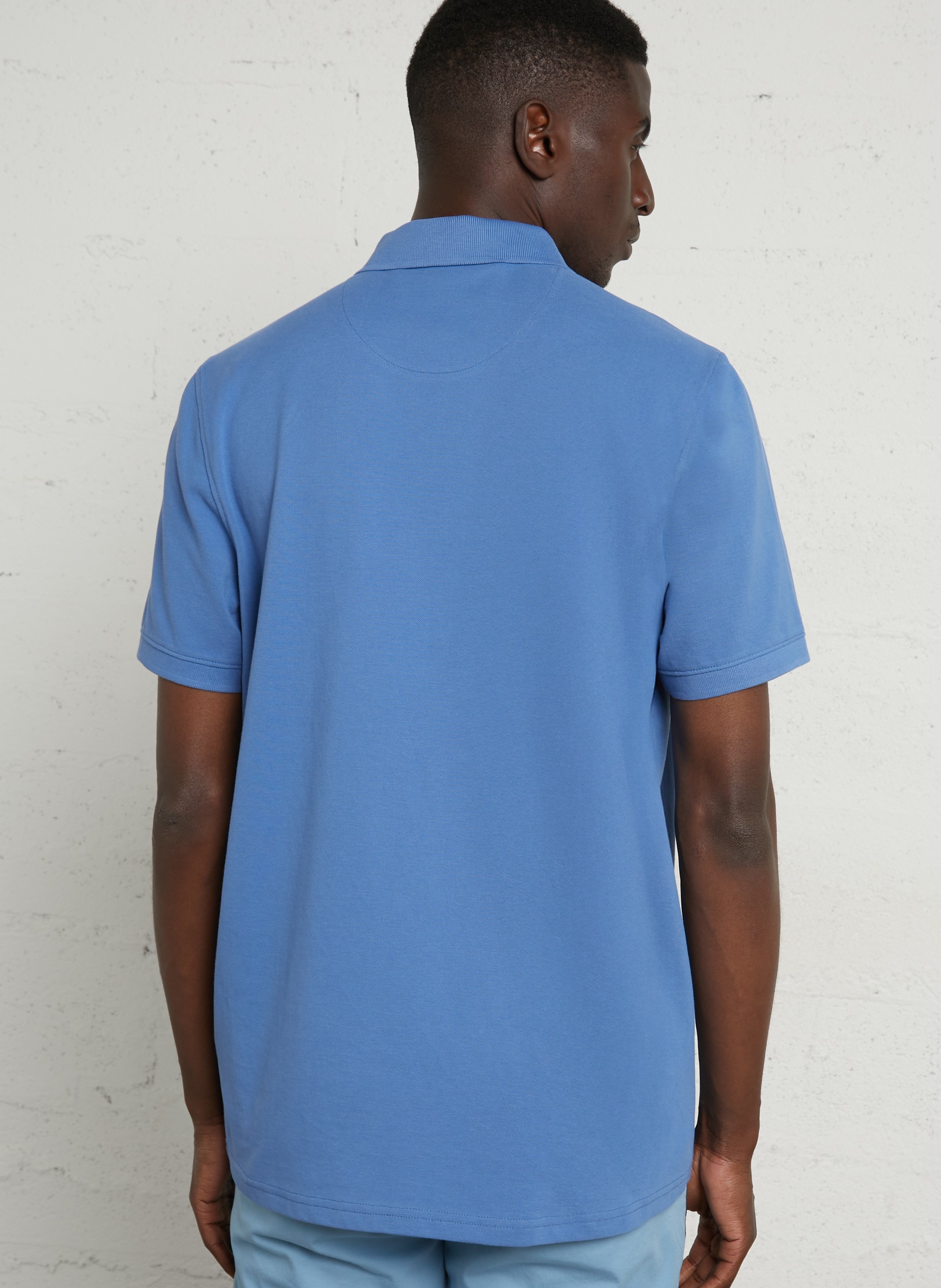 Polo manches courtes en coton bio CHEVIGNON Bleu