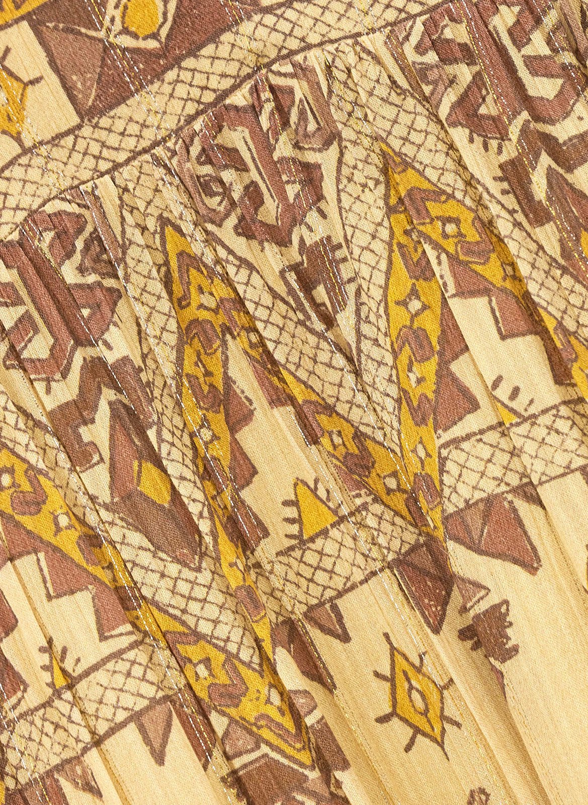 Printed midi dress BA&SH Yellow